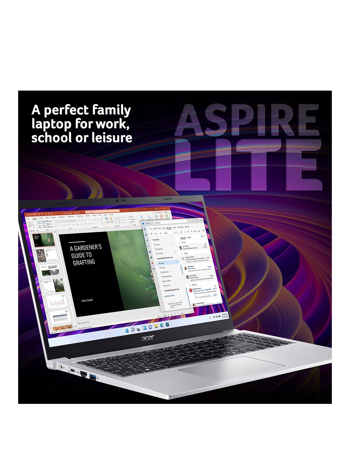 Image 2 of 8 of Acer Aspire Lite - 15.6in Laptop - Intel N150 - 4GB RAM - 128GB - Iron