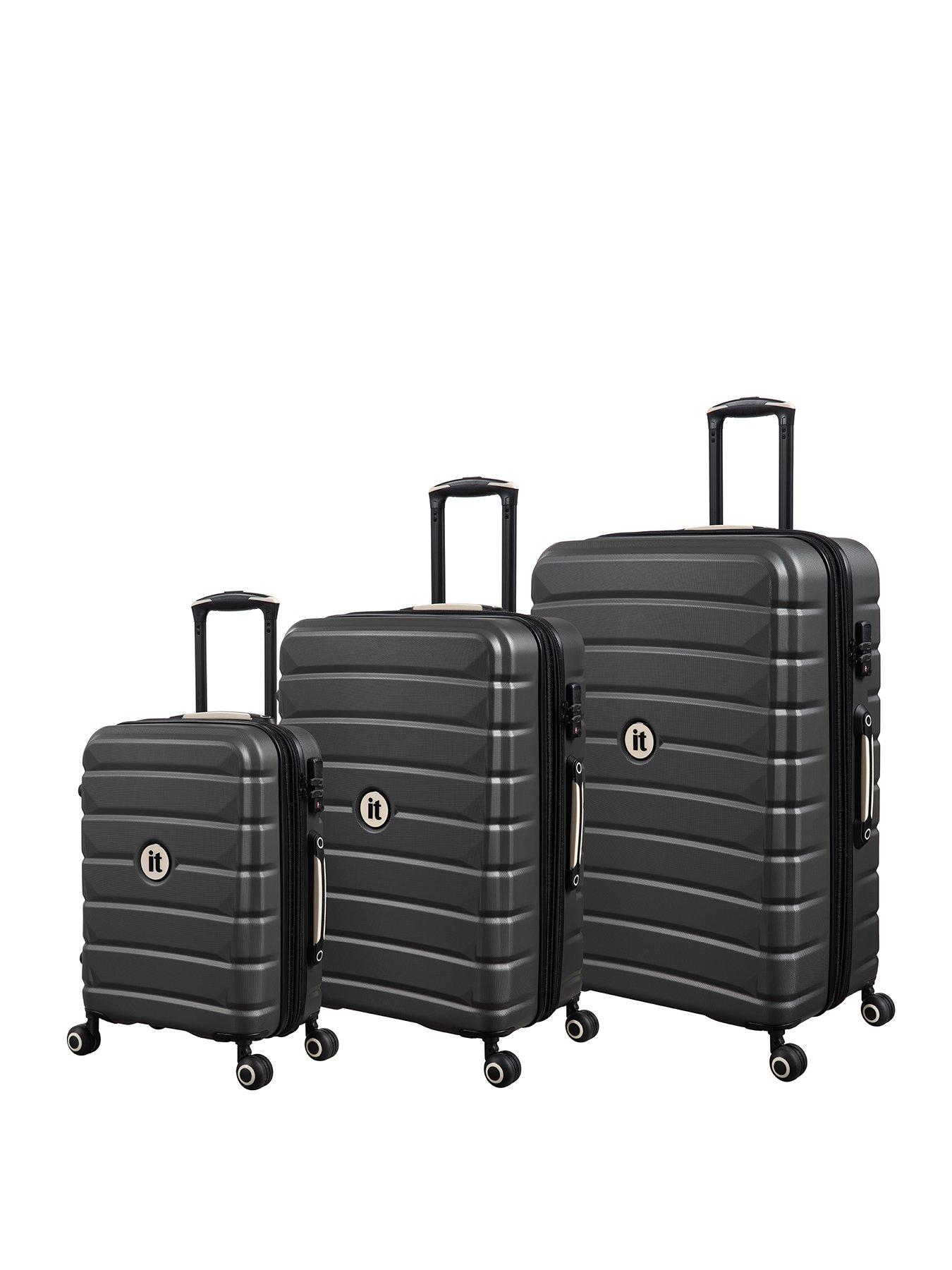 undefined Divert Charcoal 3pc Suitcase Set