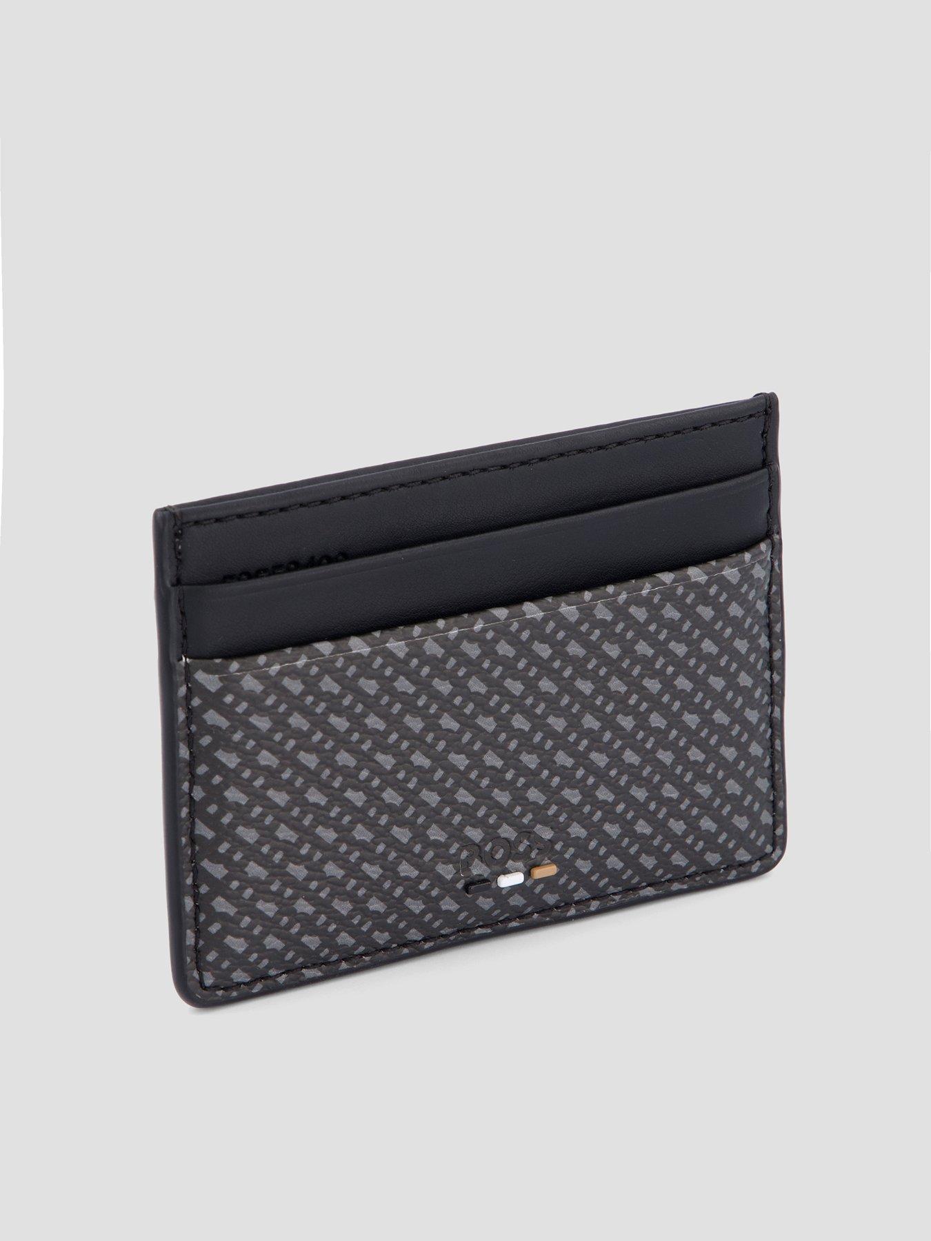 Image 2 of 4 of BOSS Ray Monogram Card Holder - Black