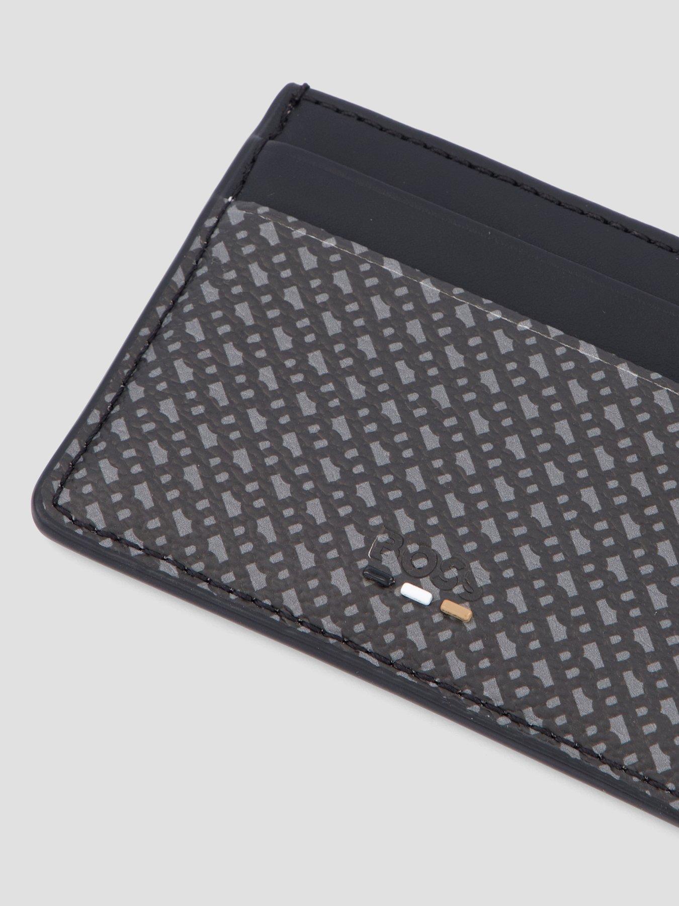 Image 3 of 4 of BOSS Ray Monogram Card Holder - Black