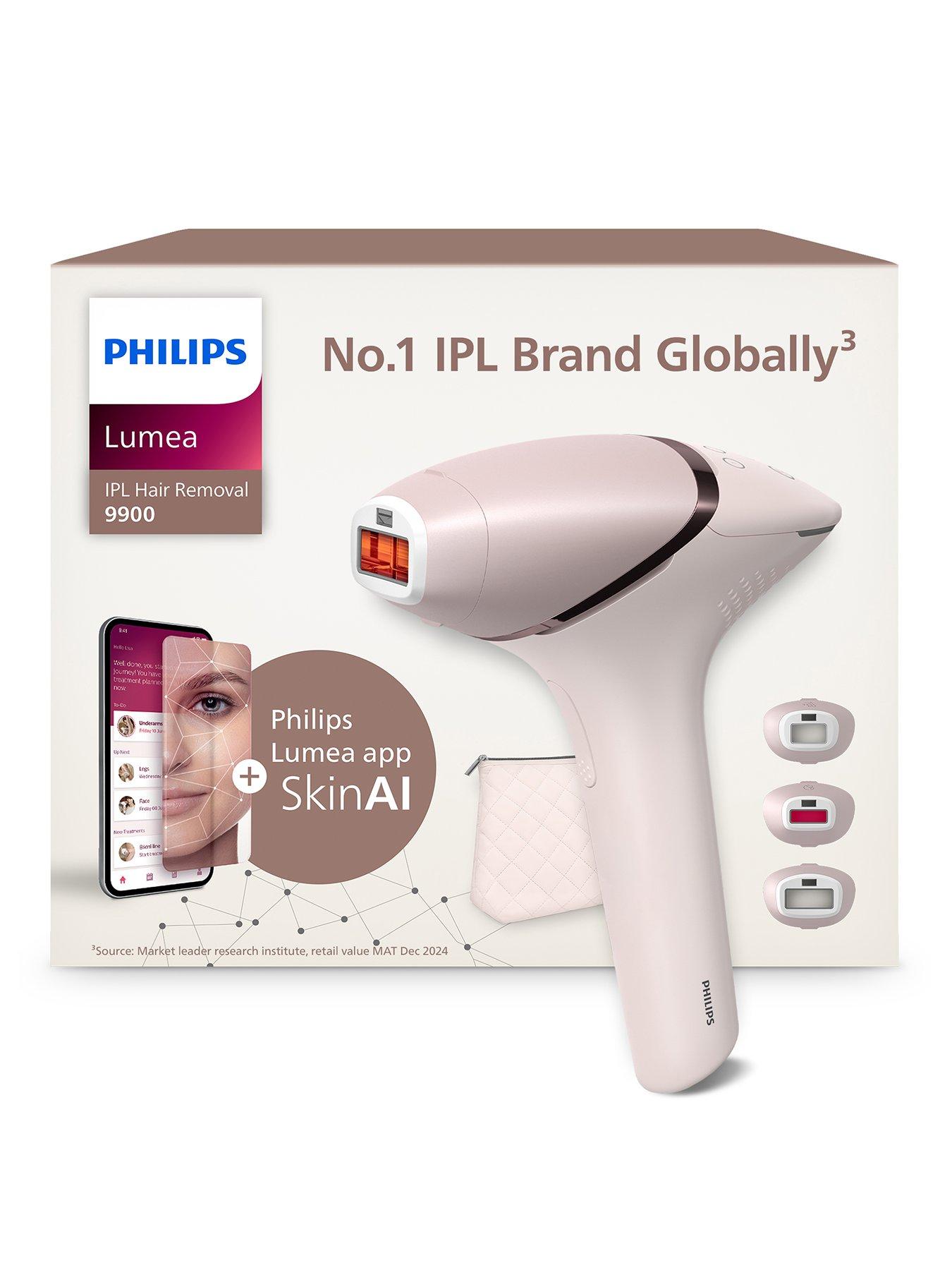Philips Lumea Series 9900 BRI953/02, IPL Hair Removal Device, Cordless, Skin AI technology