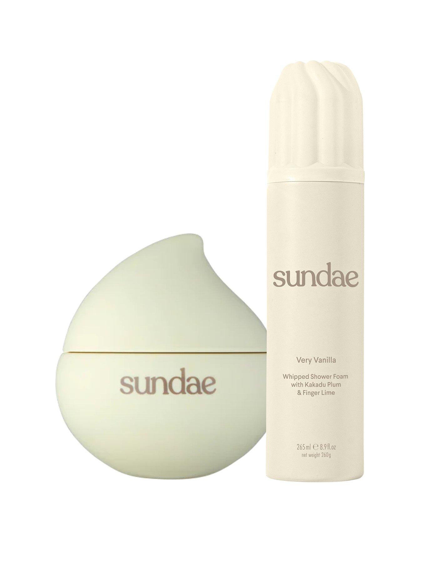 Image 1 of 5 of Sundae Velvety Vanilla Body Whipped Moisturiser & Very Vanilla Whipped Shower Foam Duo