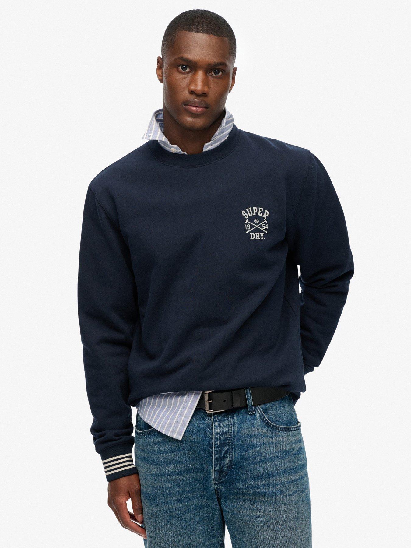 Superdry Men's Blue Sweatshirt Athletic Club - Image 2