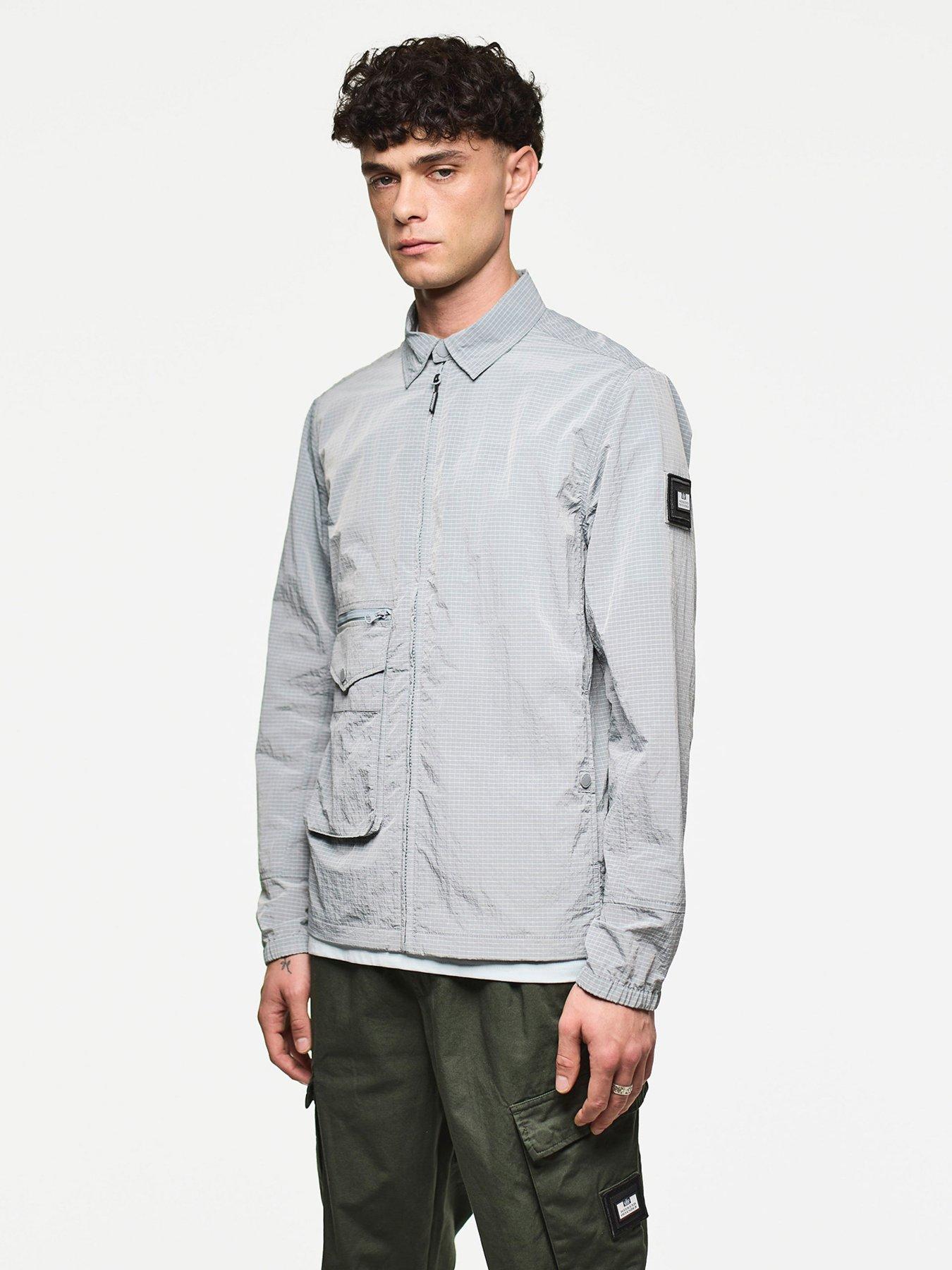 Weekend Offender Vinnie Ripstop Pocket Overshirt - Light Blue