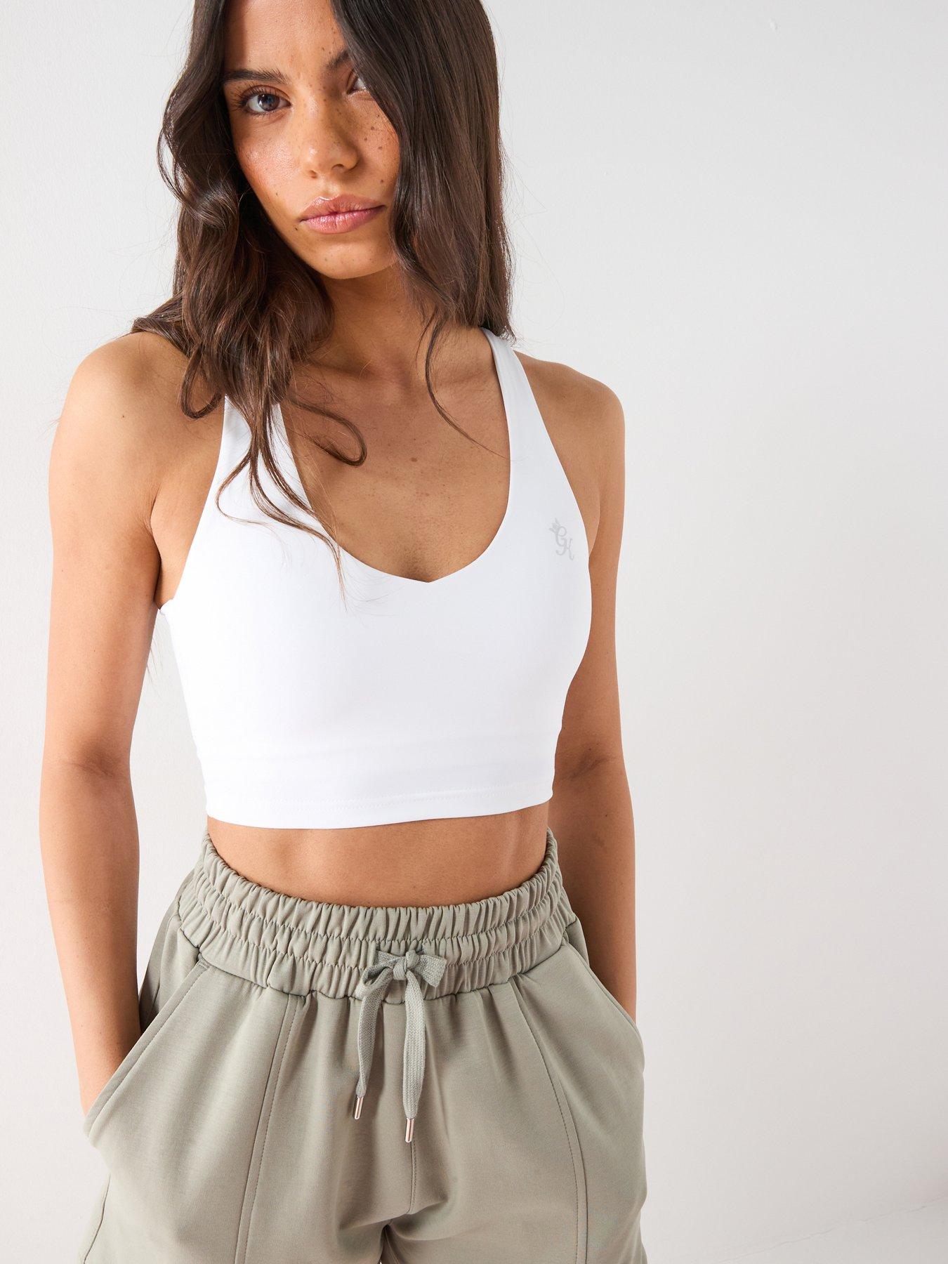 Image 1 of 6 of Gym King Women's 365 V-Neck Tank Top- White