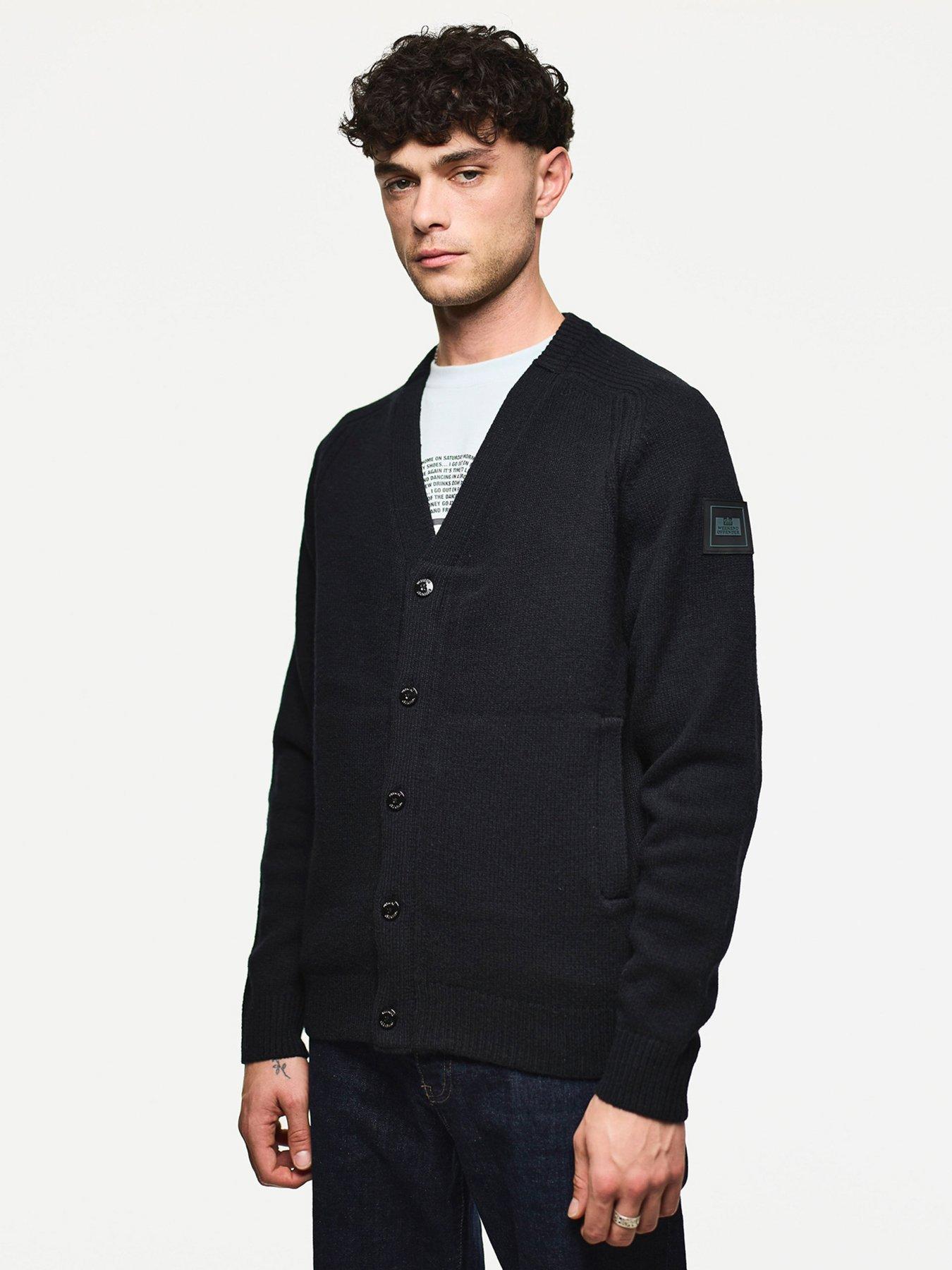 Weekend Offender Lauda Knitted Wool Cardigan - Black