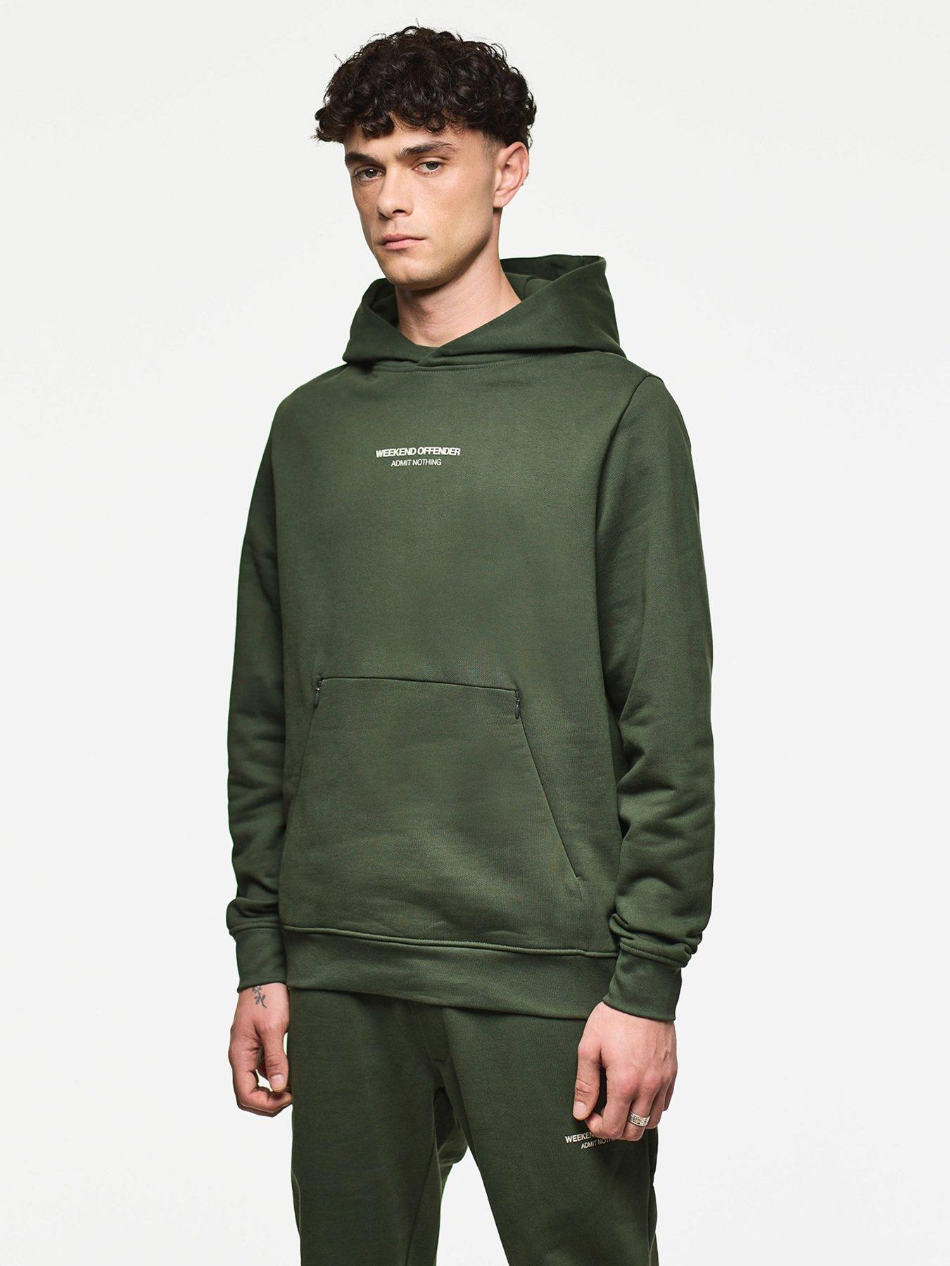 Weekend Offender Cobain Woan Hoodie - Dark Green