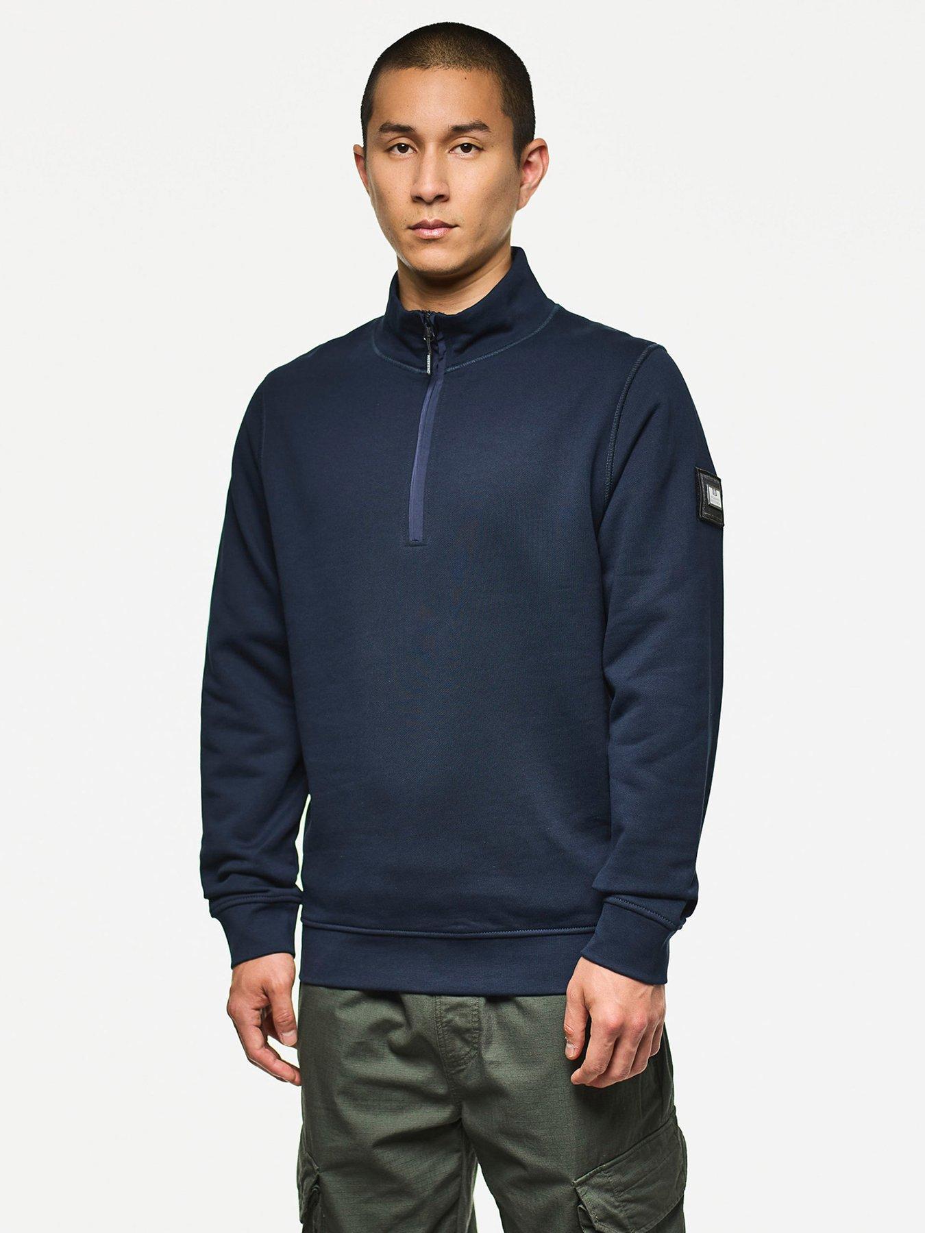 undefined Kraviz Quarter Zip Sweatshirt - Navy