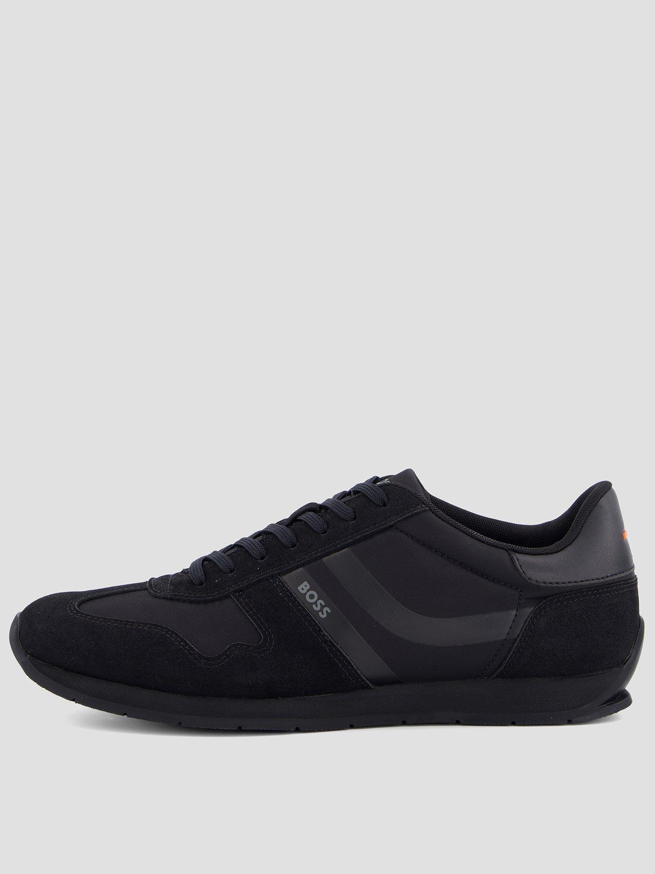 Image 1 of 7 of BOSS Orange Levon_Runn Nylon Mix Trainers - Black