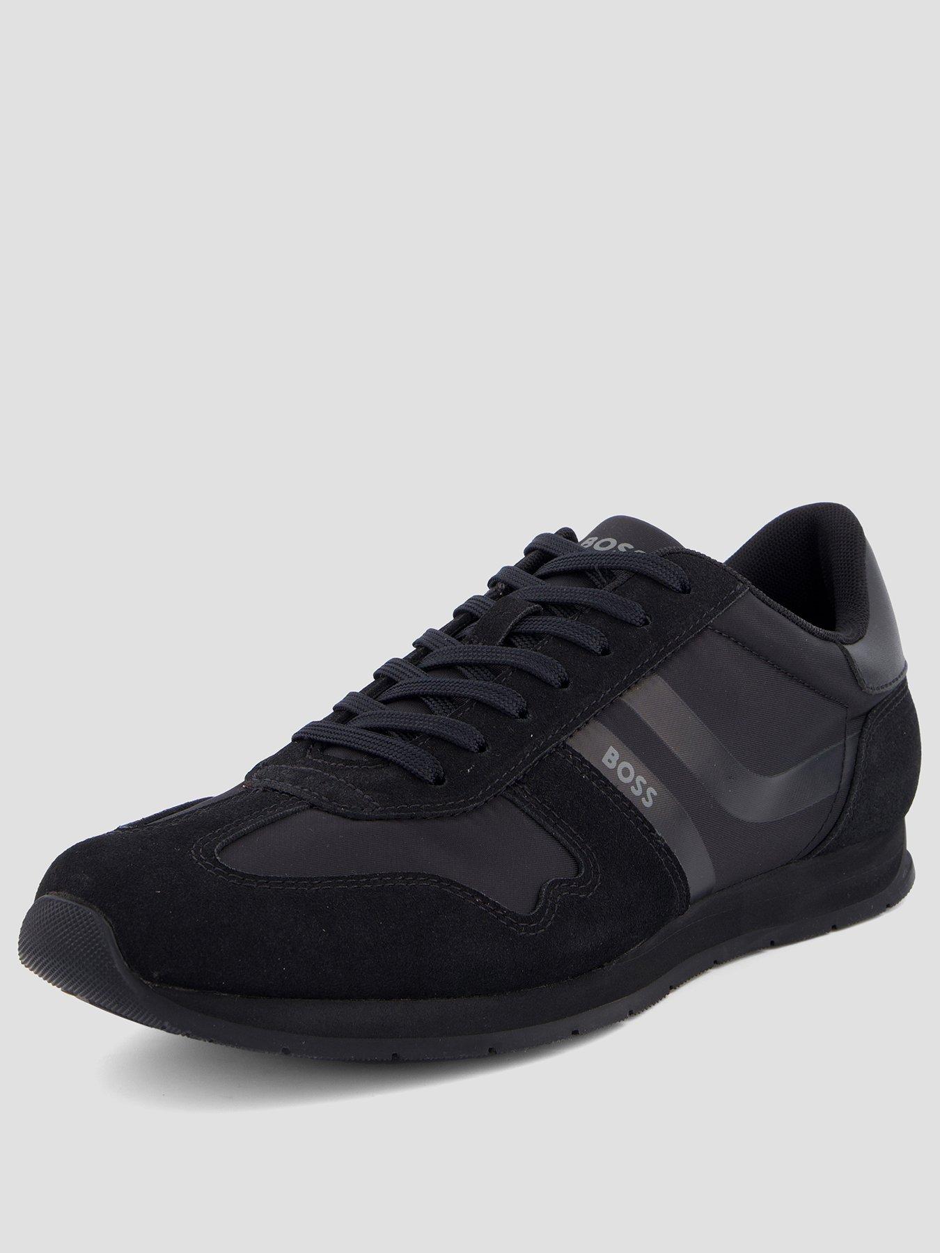 Image 2 of 7 of BOSS Orange Levon_Runn Nylon Mix Trainers - Black