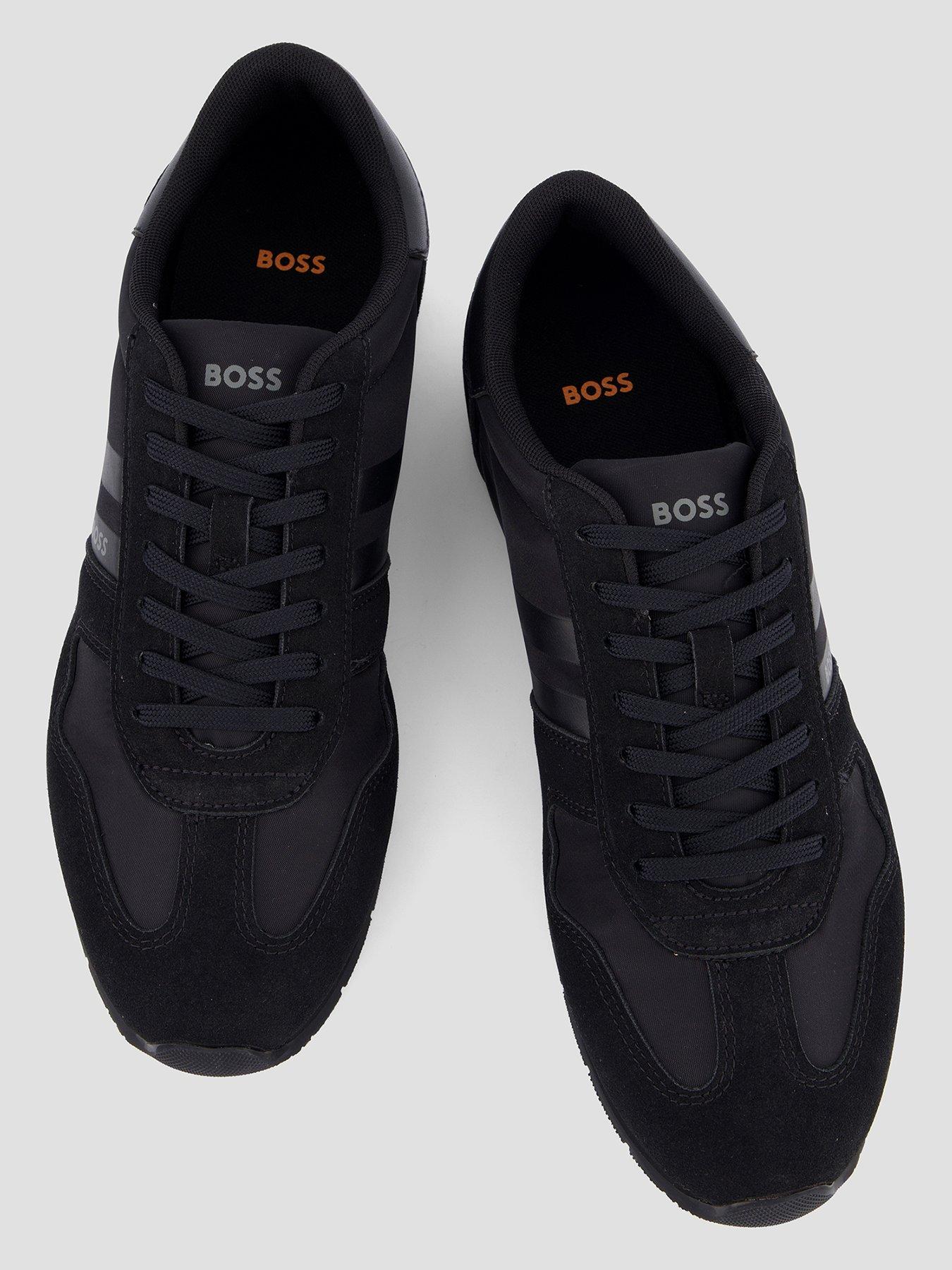 Image 3 of 7 of BOSS Orange Levon_Runn Nylon Mix Trainers - Black