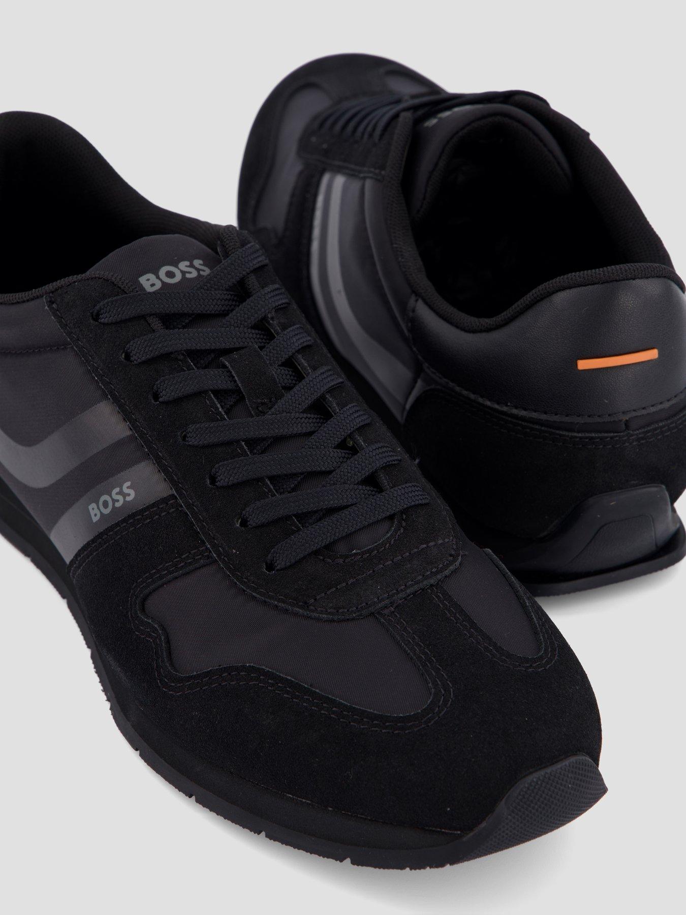 Image 5 of 7 of BOSS Orange Levon_Runn Nylon Mix Trainers - Black