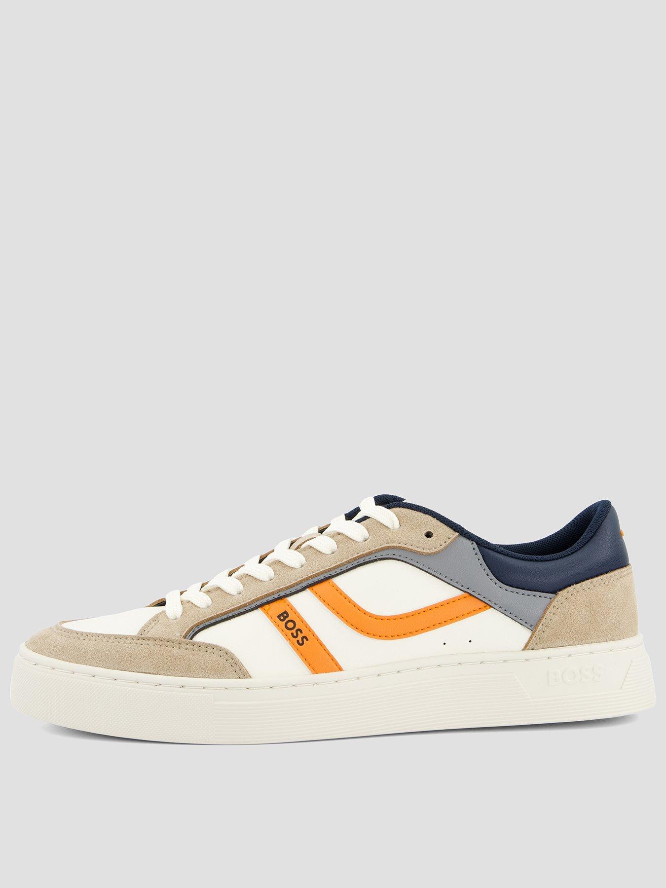 BOSS Orange Rhys_Tenn Pu Mix Trainers - Beige
