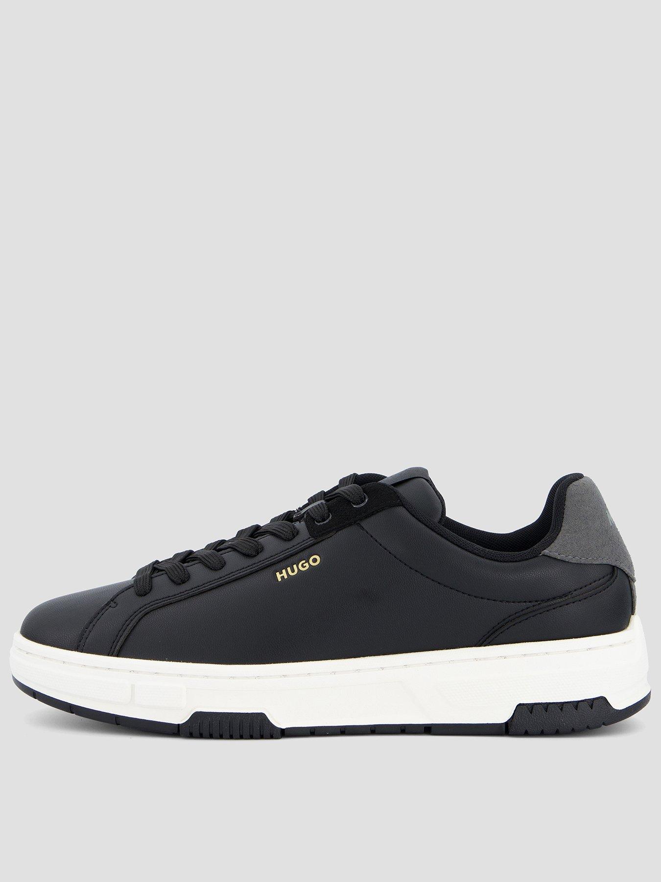 HUGO: Yarrow Tenn PU Trainers - Black