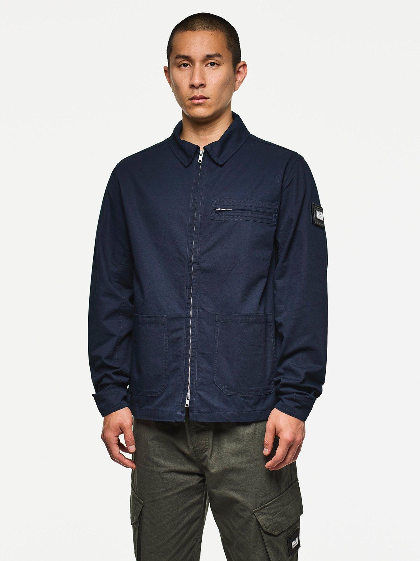 undefined Caleb Overshirt - Navy