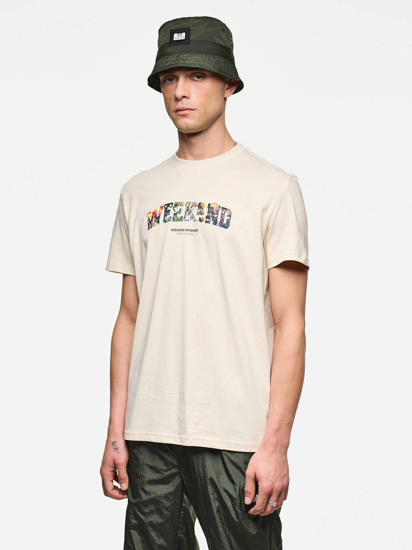 undefined Saturday Graphic T-Shirt - Beige