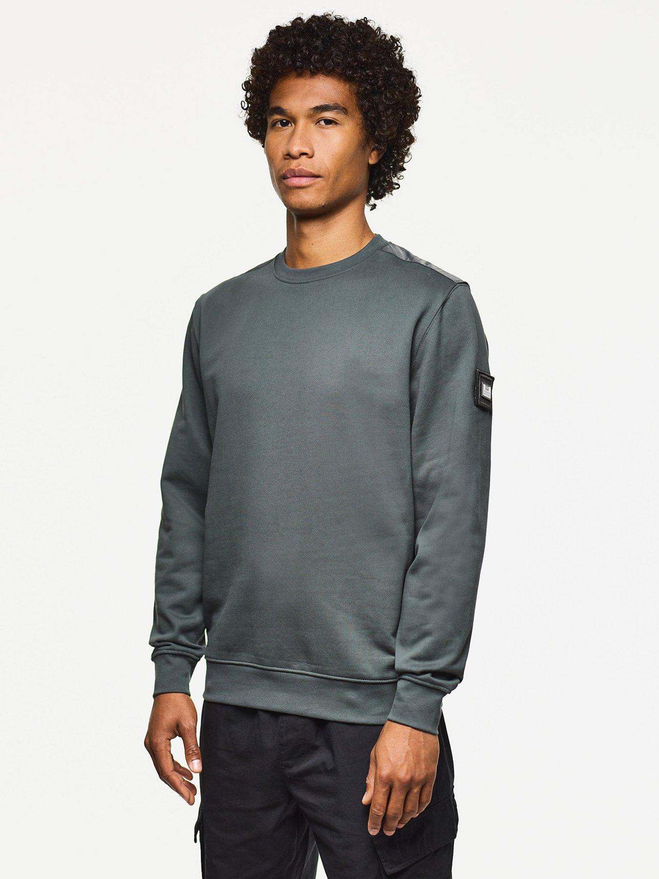 undefined Nylon Ripstop Overlay Sweatshirt - Dark Grey