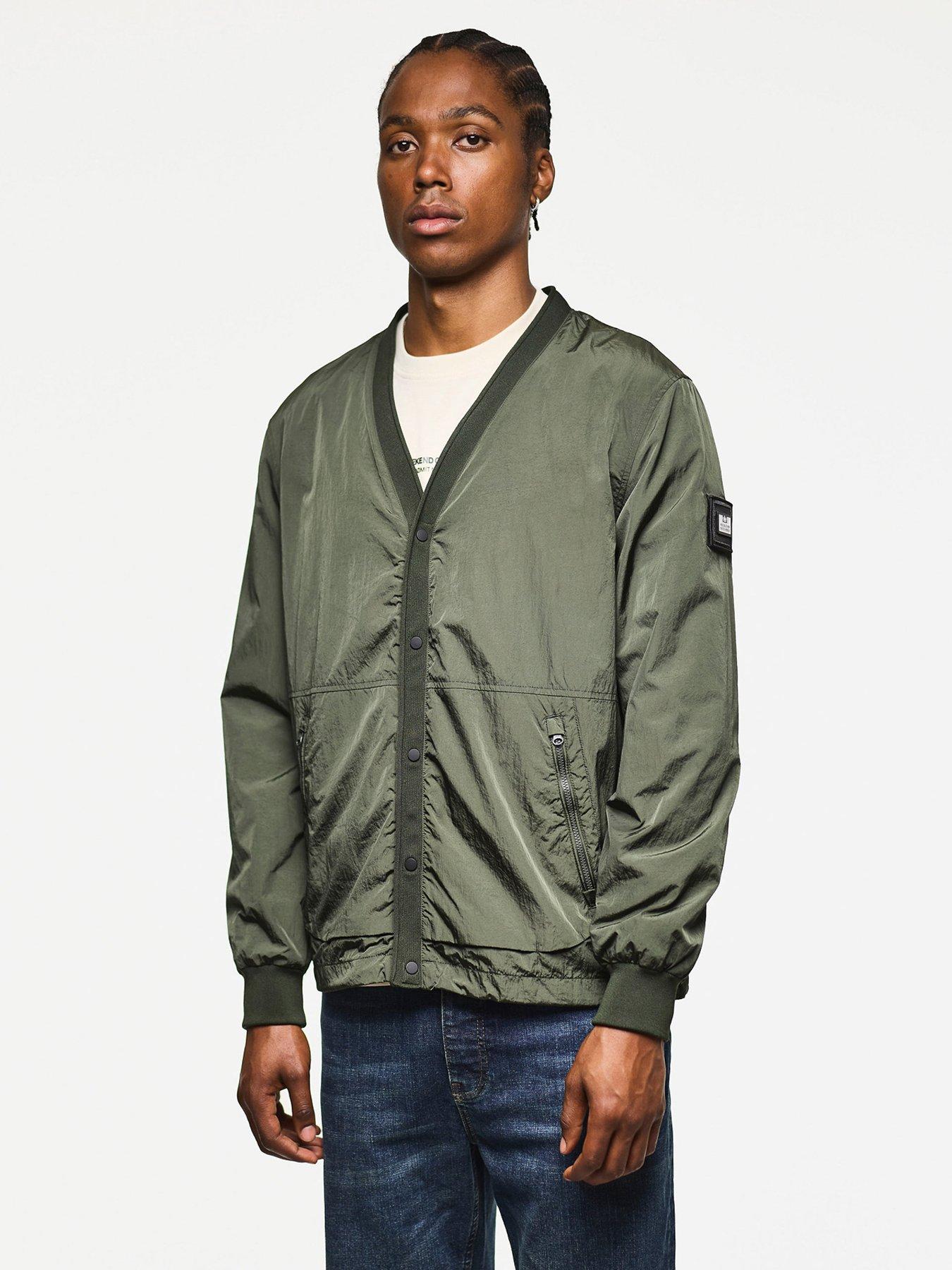 Weekend Offender Offender Cardigan Overshirt - Dark Green