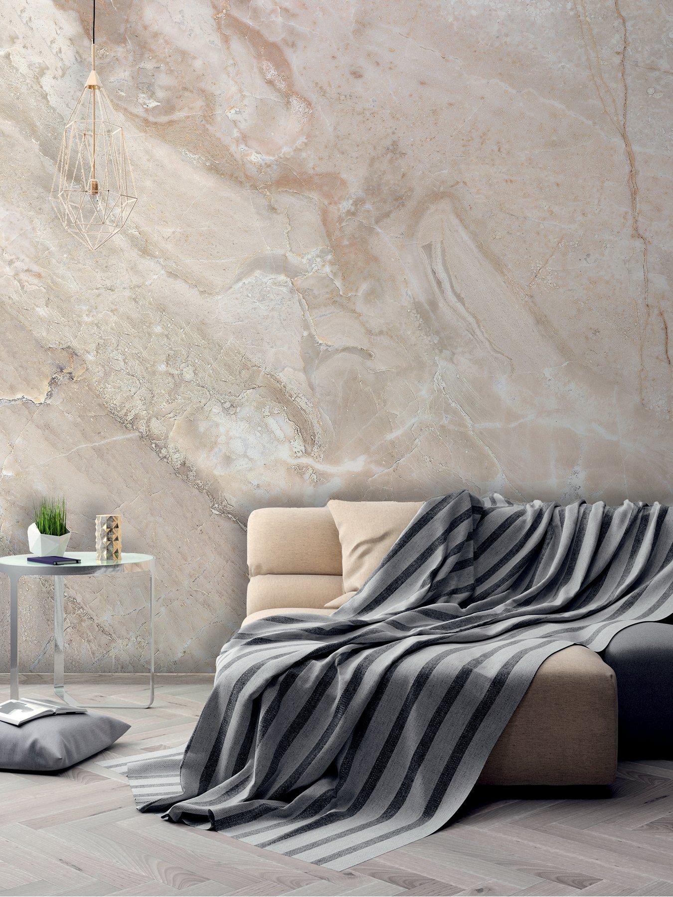 Image 1 of 4 of AS Creation Marble Beige Digital Mural 350cm X 255cm
