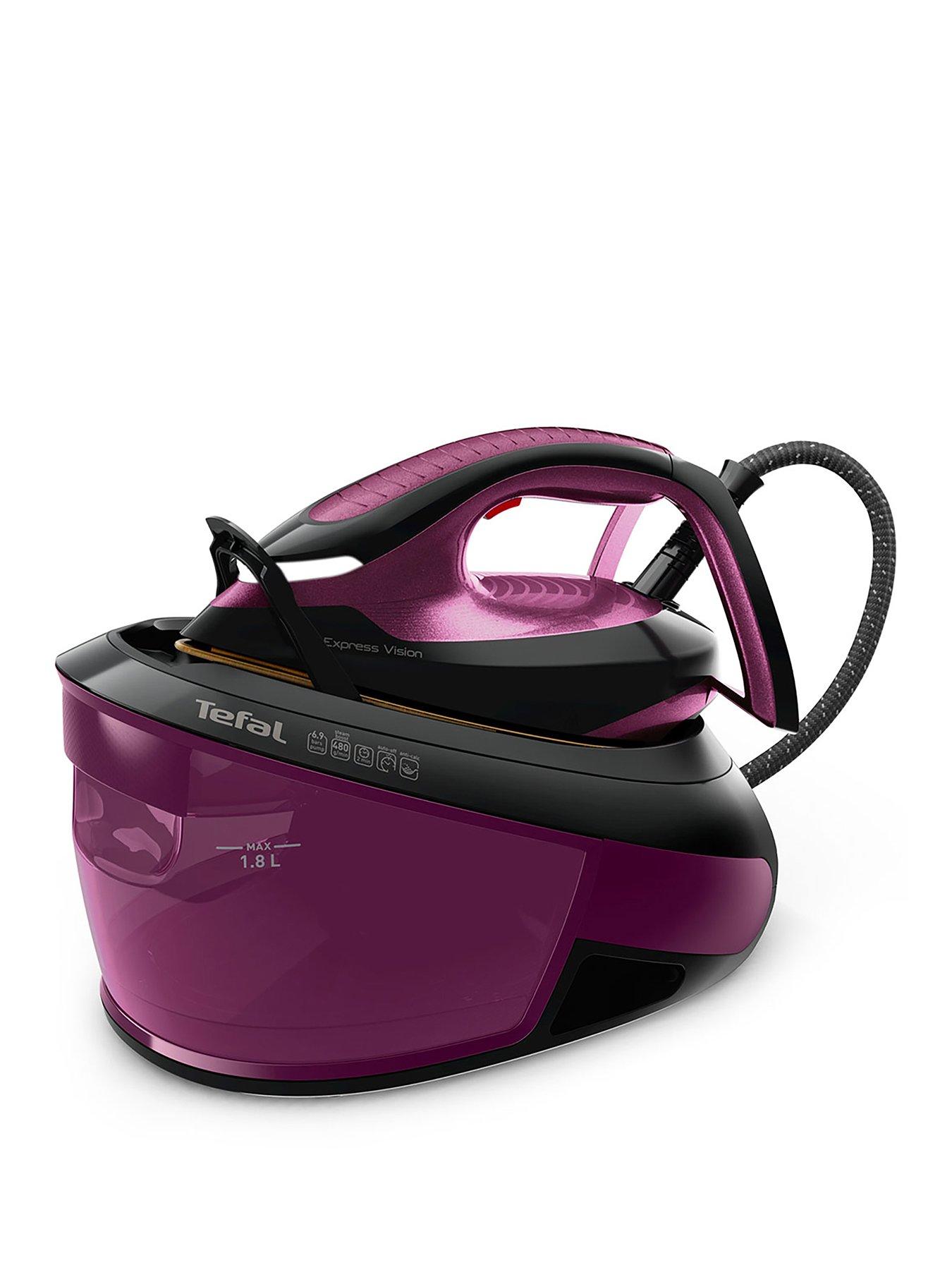 Tefal Express Vision 6.9 Bar Steam Generator Iron - Black  &  Purple