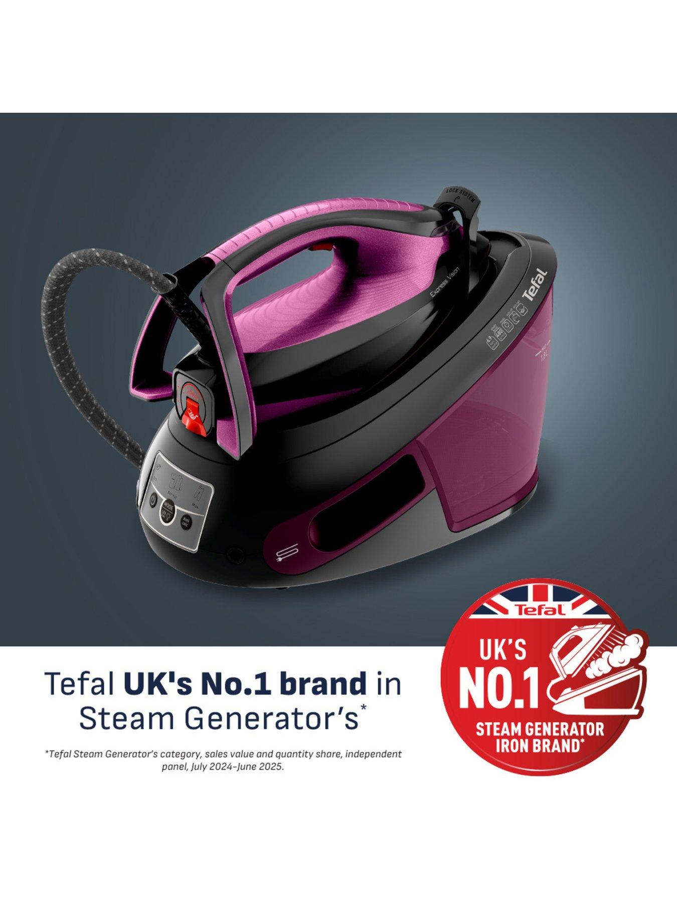 Tefal Express Vision 6.9 Bar Steam Generator Iron - Black  &  Purple