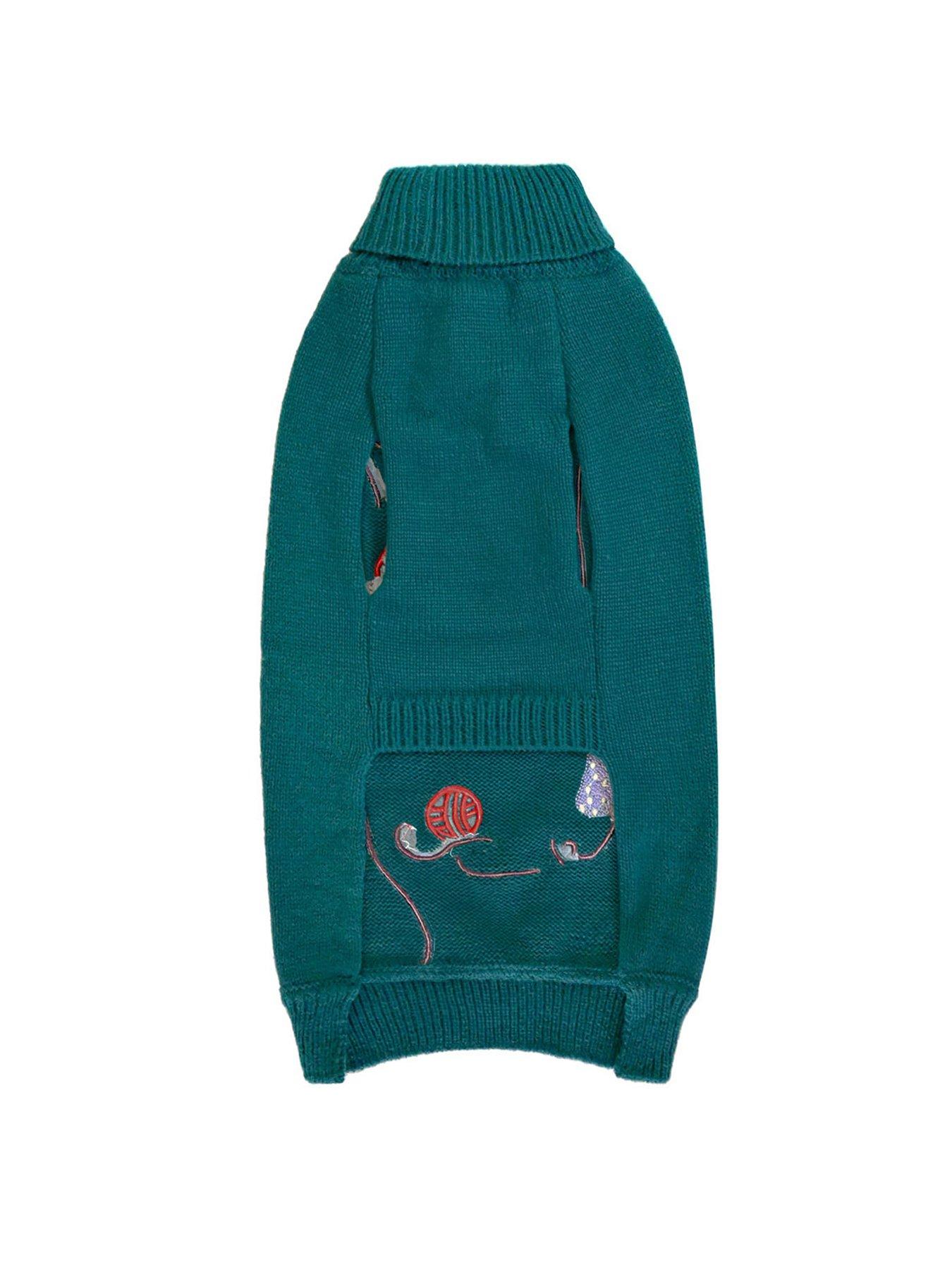 Image 2 of 4 of Cath Kidston Dogs &amp; Roses Xmas Jumper