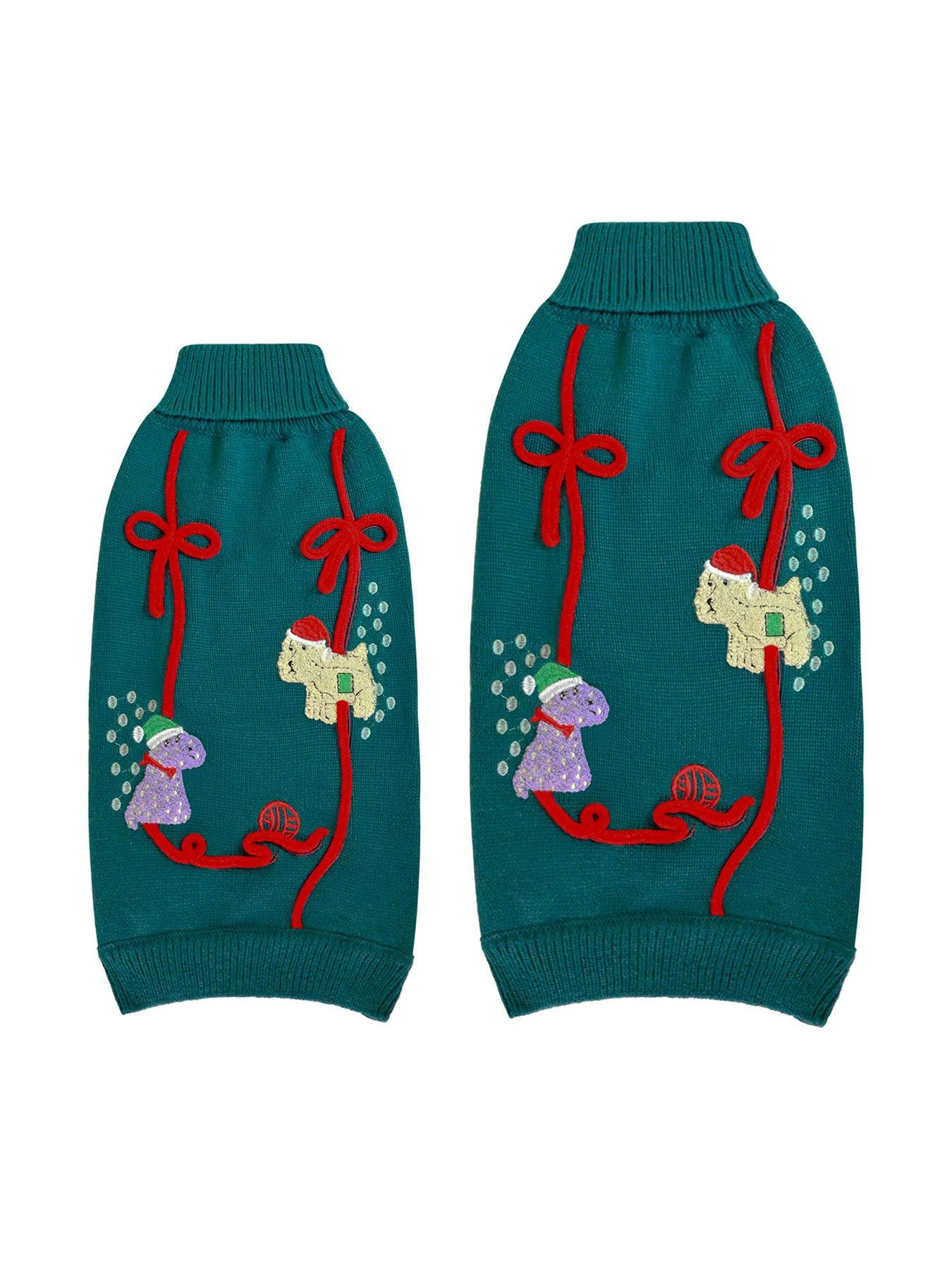 Image 4 of 4 of Cath Kidston Dogs &amp; Roses Xmas Jumper