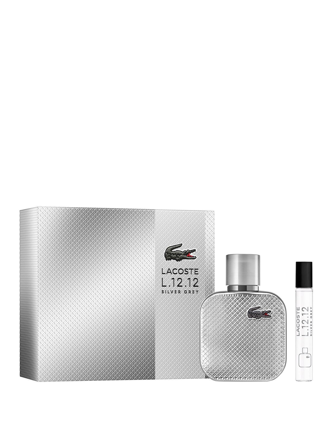 Image 1 of 5 of Lacoste L1212 Silver Grey EdP 50ml &amp; 7.5ml Travel Spray