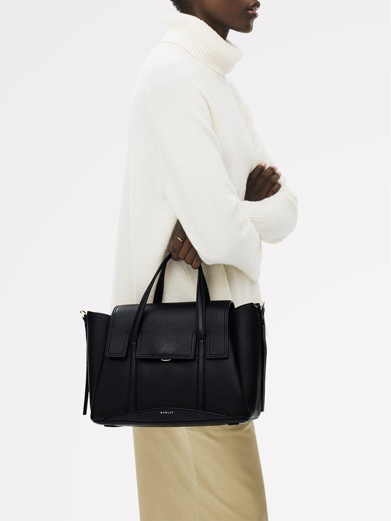Radley The Chancery Medium Flapover Leather Grab Bag - Black