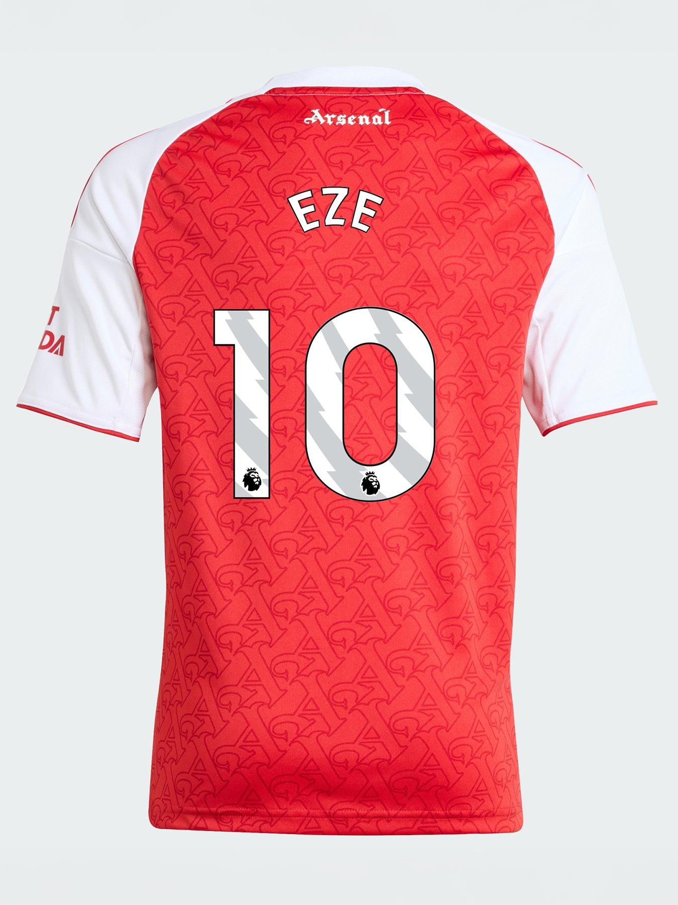 Image 3 of 6 of adidas Personalised&nbsp;Arsenal Junior 25/26 Home Stadium Replica Shirt - Red