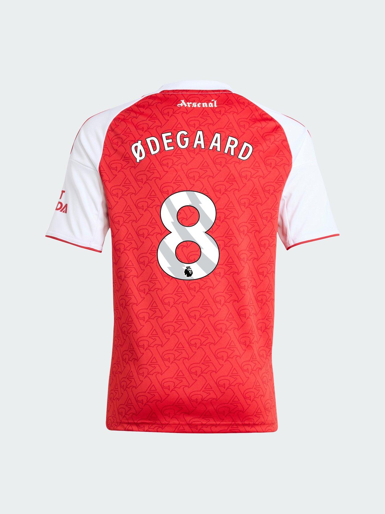 Image 4 of 6 of adidas Personalised&nbsp;Arsenal Junior 25/26 Home Stadium Replica Shirt - Red