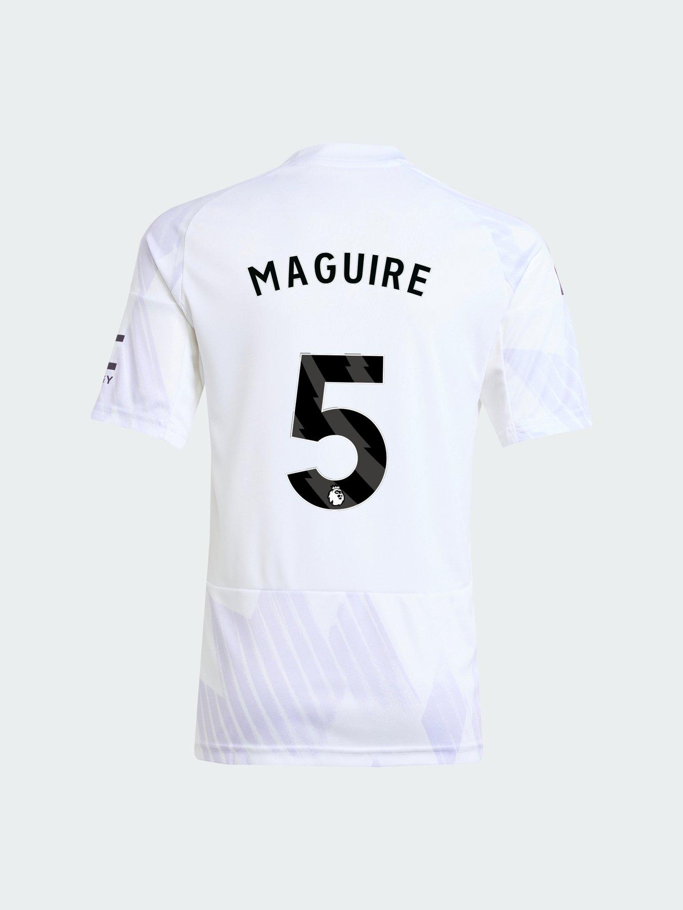 adidas Personalised Manchester United Junior 25/26 Away Stadium Replica Shirt - White