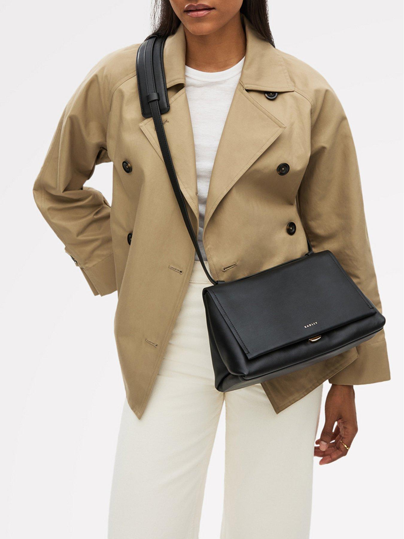 Radley Mercer Street Medium Flapover Shoulder - Black