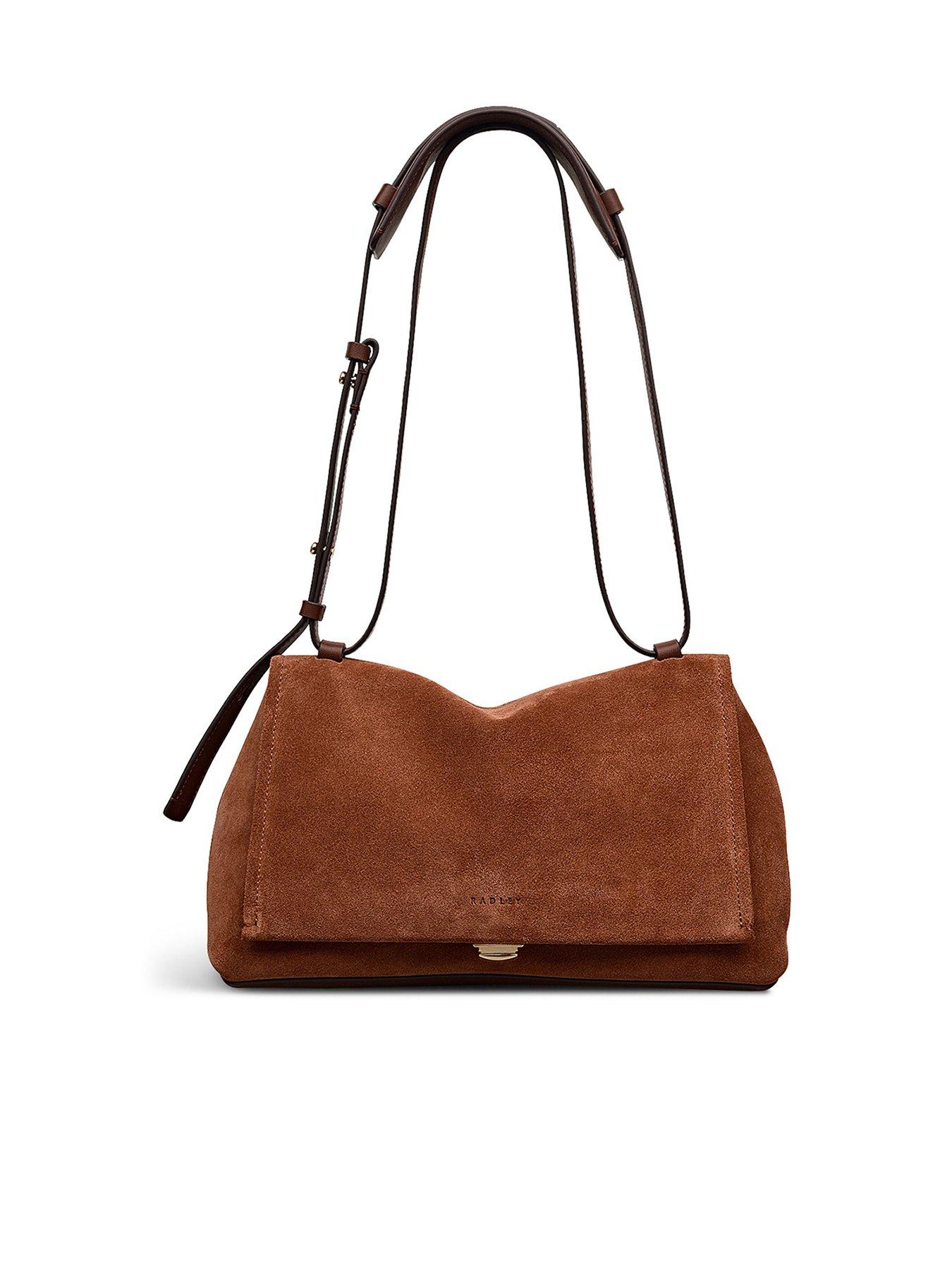 undefined Mercer Street - Suede Medium Flapover Shoulder