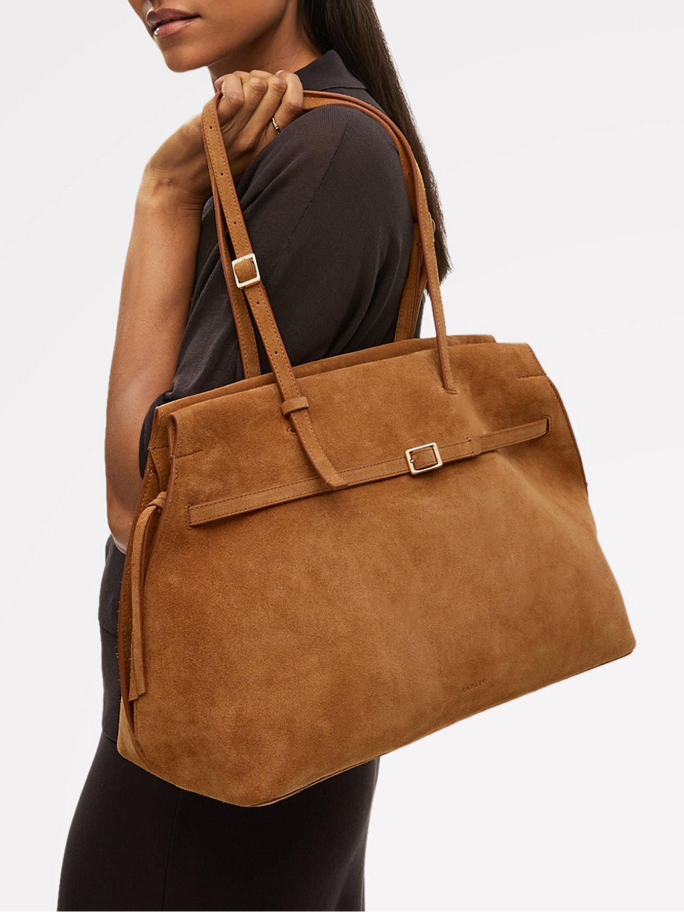 Radley The Christina Suede Large Shoulder Bag  - Brown