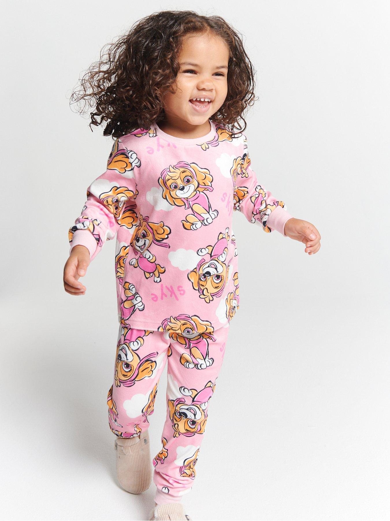 Brand Threads Paw Patrol Girls Fleece Pyjama Set