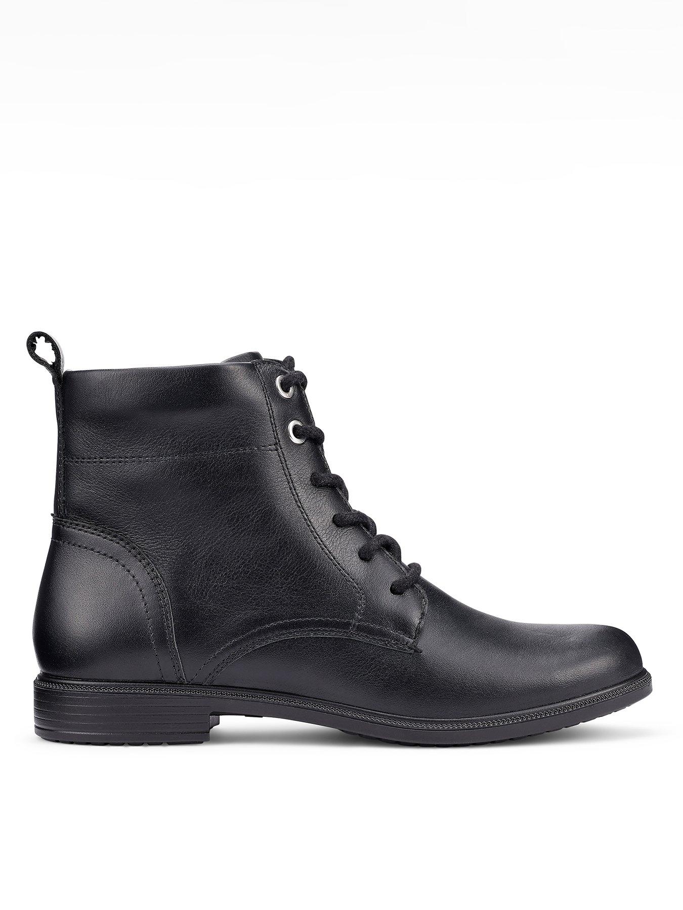 Hotter Surrey Ii Wide Fit Lace-up Boot - Black