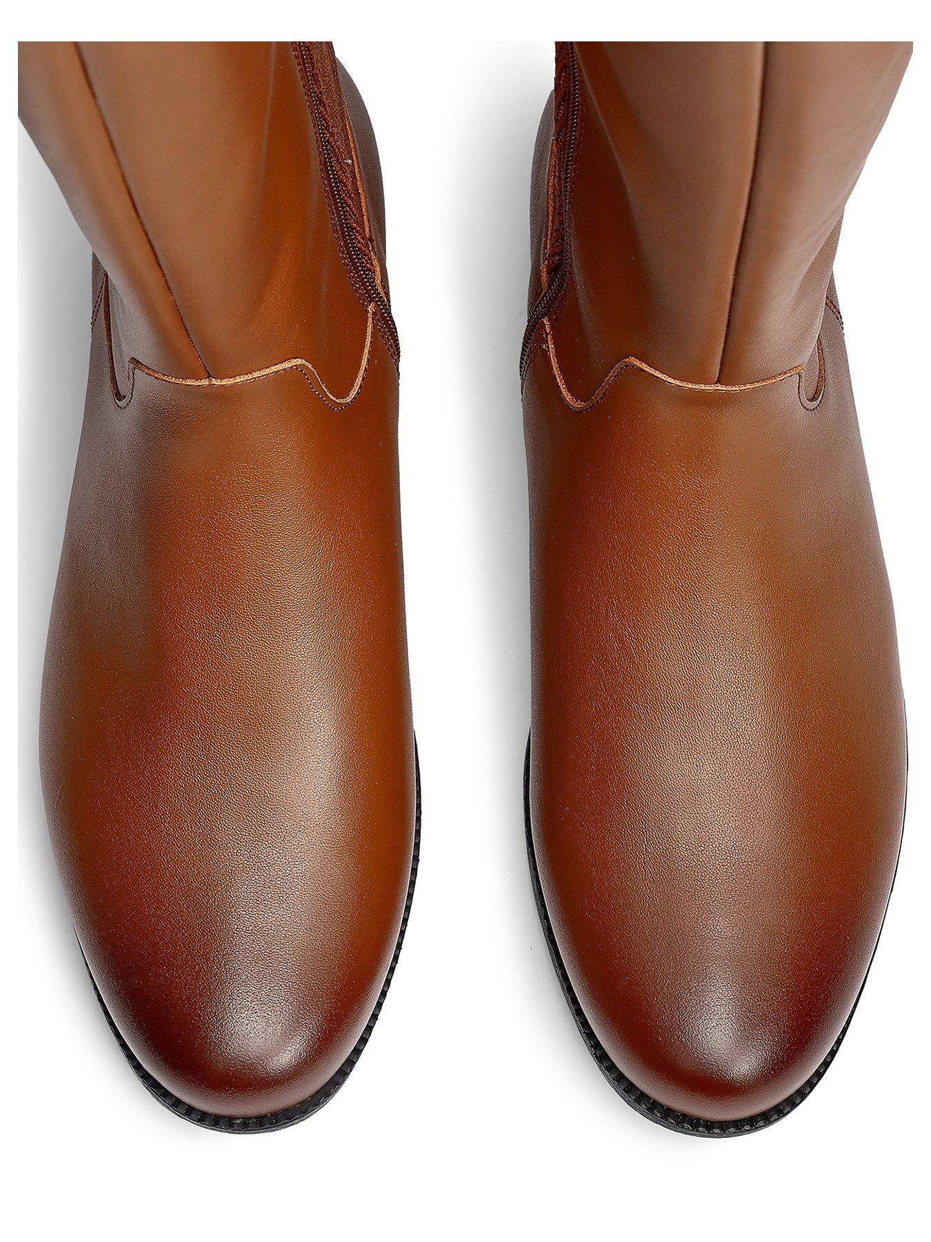 Image 4 of 4 of Hotter Bamburgh Calf Boot - Tan
