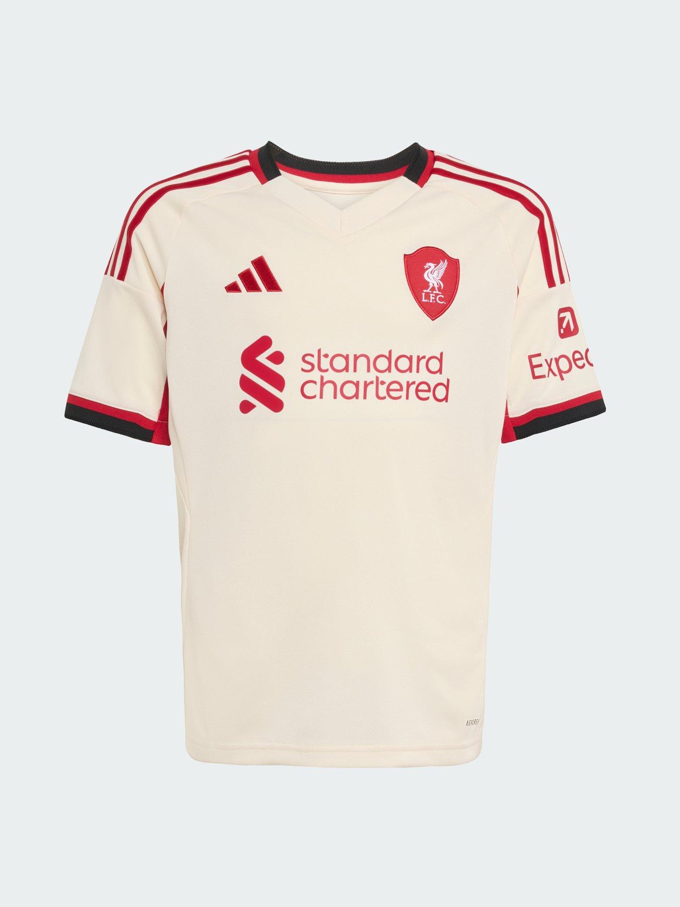 Adidas Personalised Liverpool Junior 25/26 Away Stadium Replica Shirt - White