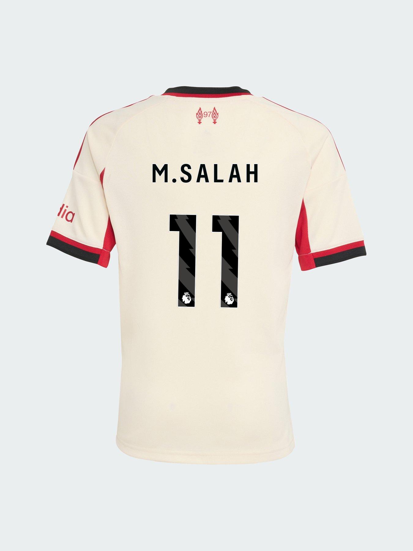 adidas Personalised Liverpool Junior 25/26 Away Stadium Replica Shirt - White