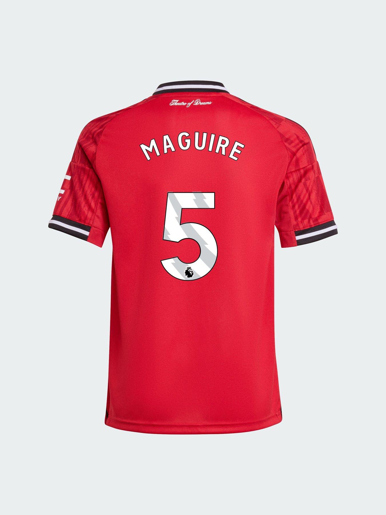 adidas Personalised Manchester United Junior 25/26 Home Stadium Replica Shirt - Red