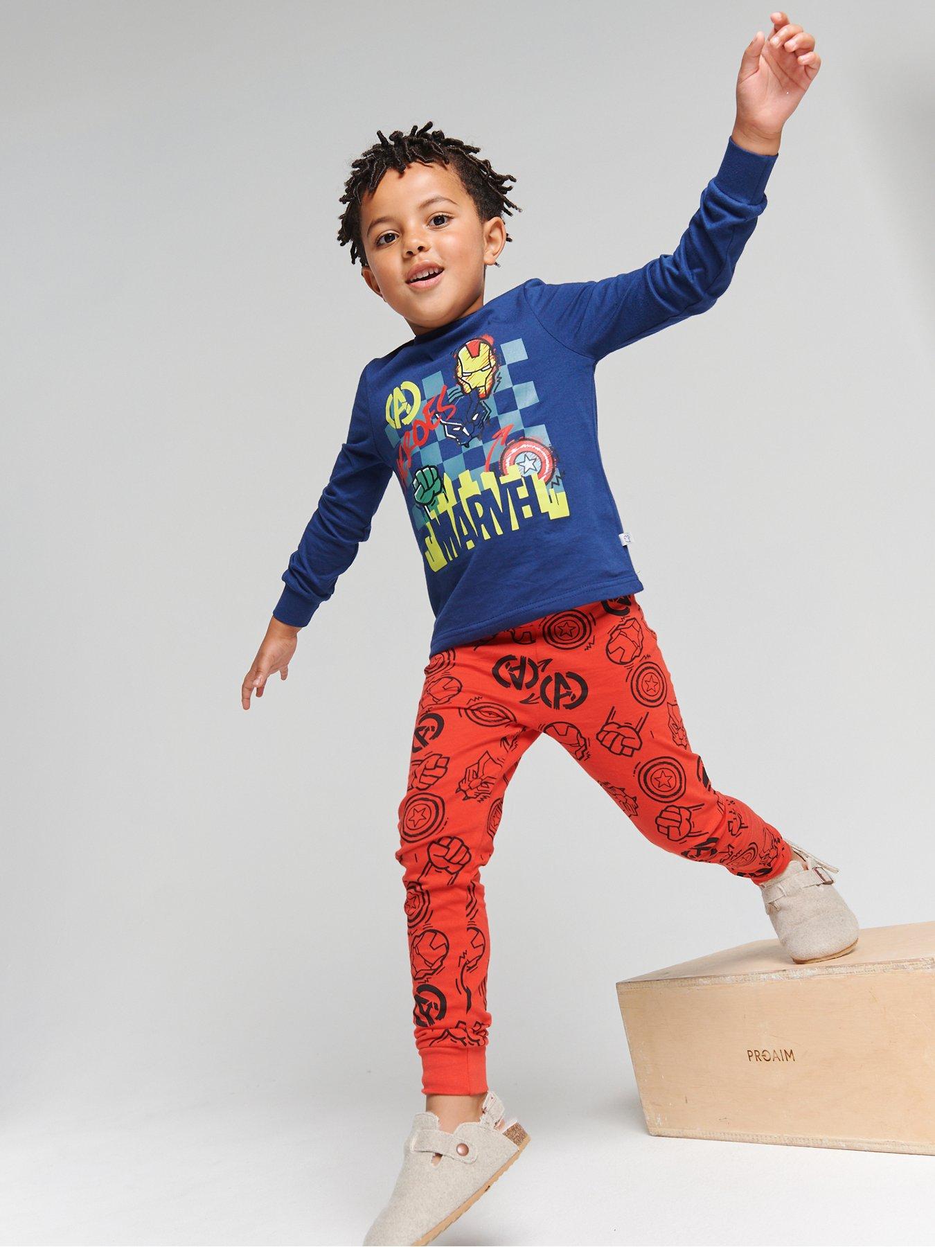 Brand Threads Boys Marvel Pyjama Set - Multi