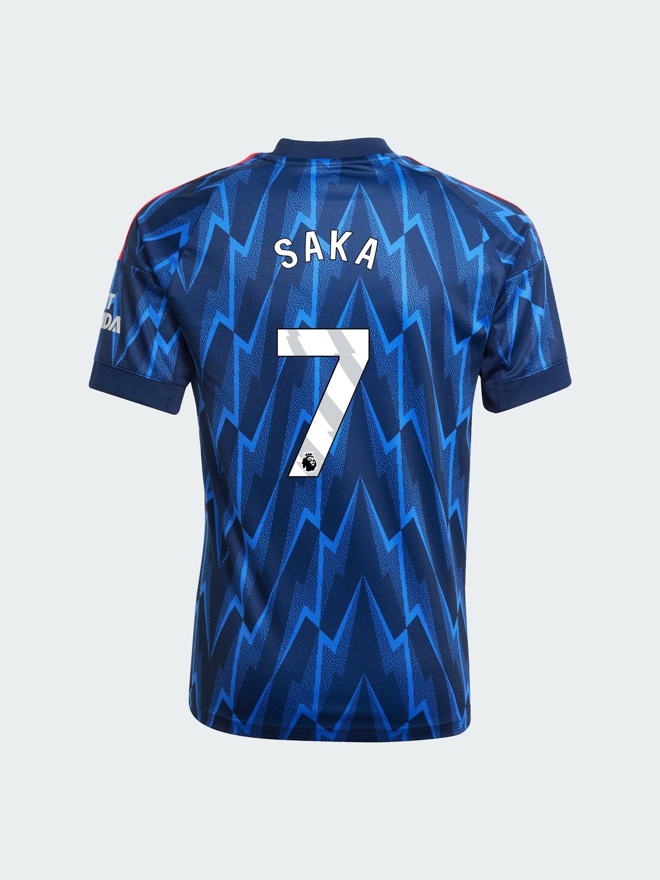 adidas Personalised Arsenal Junior 25/26 Away Stadium Replica Shirt - Blue