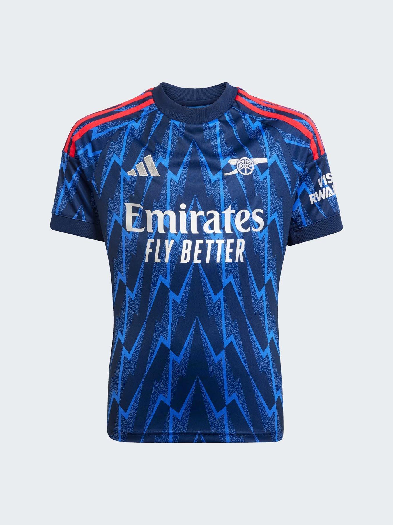 adidas Personalised Arsenal Junior 25/26 Away Stadium Replica Shirt - Blue