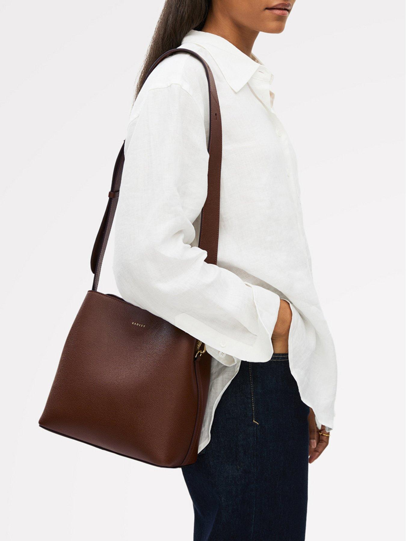 Radley Dukes Place Texture Medium Leather Compartment Crossbody - Brown