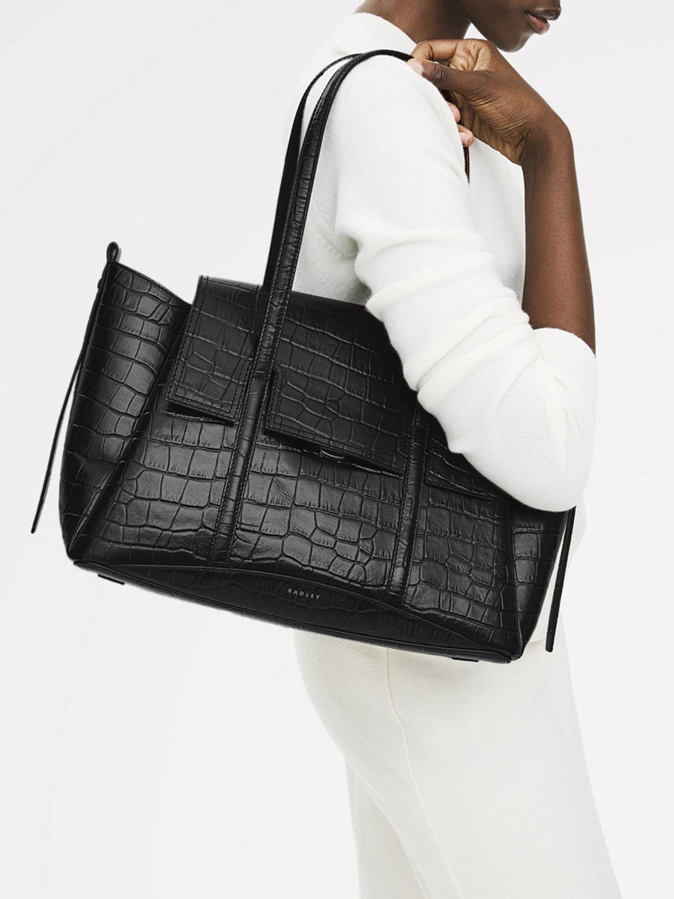 Radley The Chancery - Faux Croc Medium Flapover Shoulder