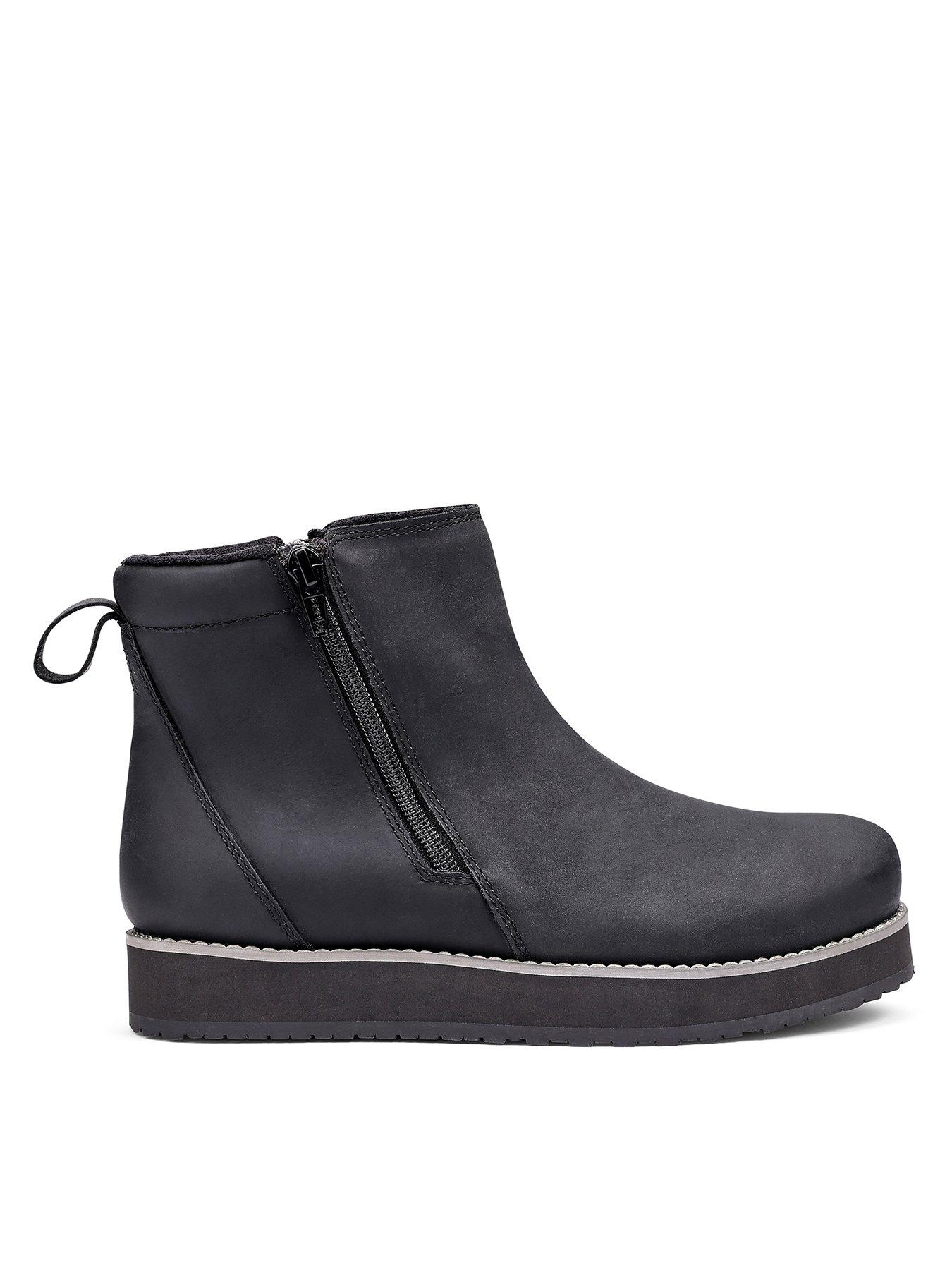 Hotter Carina Flatform Ankle Boot - Black