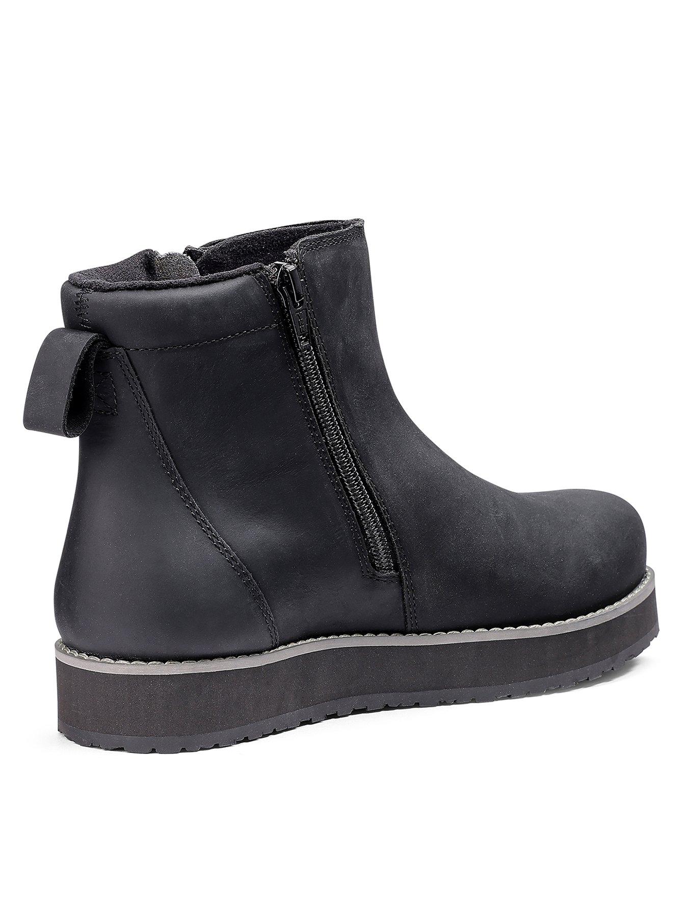 Image 3 of 4 of Hotter Carina Flatform Ankle Boot - Black