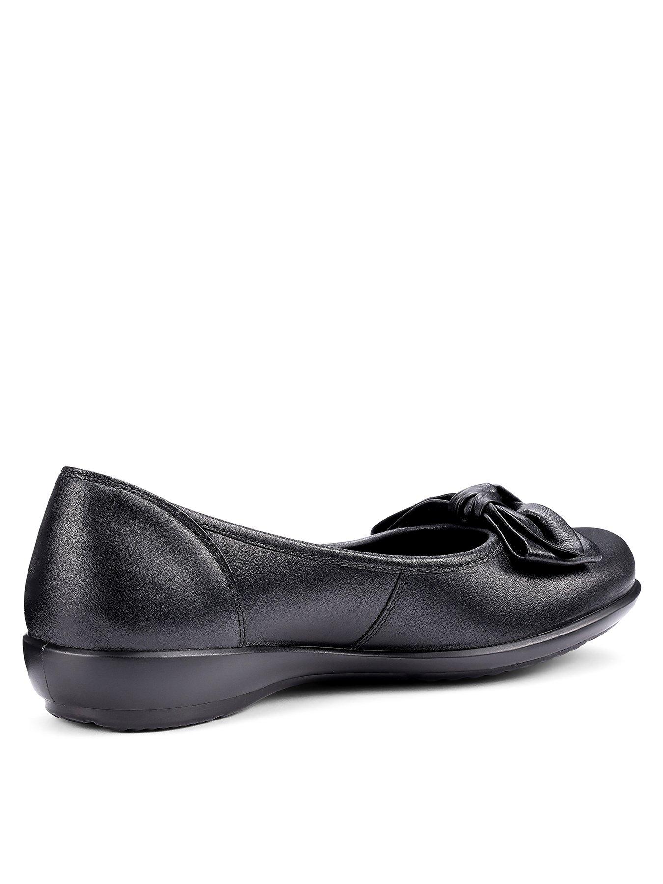 Image 3 of 5 of Hotter Jewel Leather Ballerina Shoe - Black