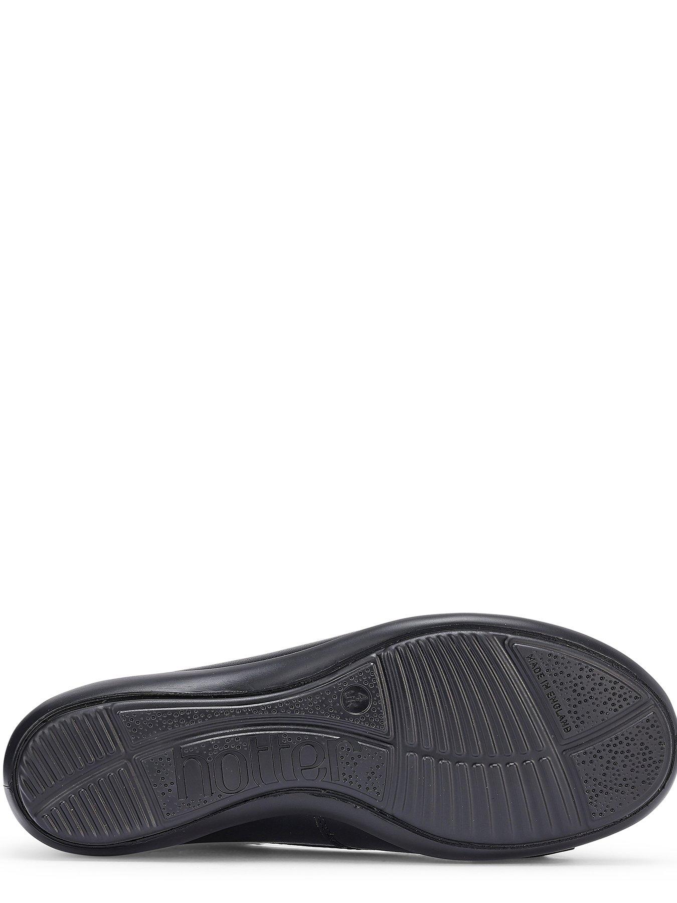 Image 5 of 5 of Hotter Jewel Leather Ballerina Shoe - Black